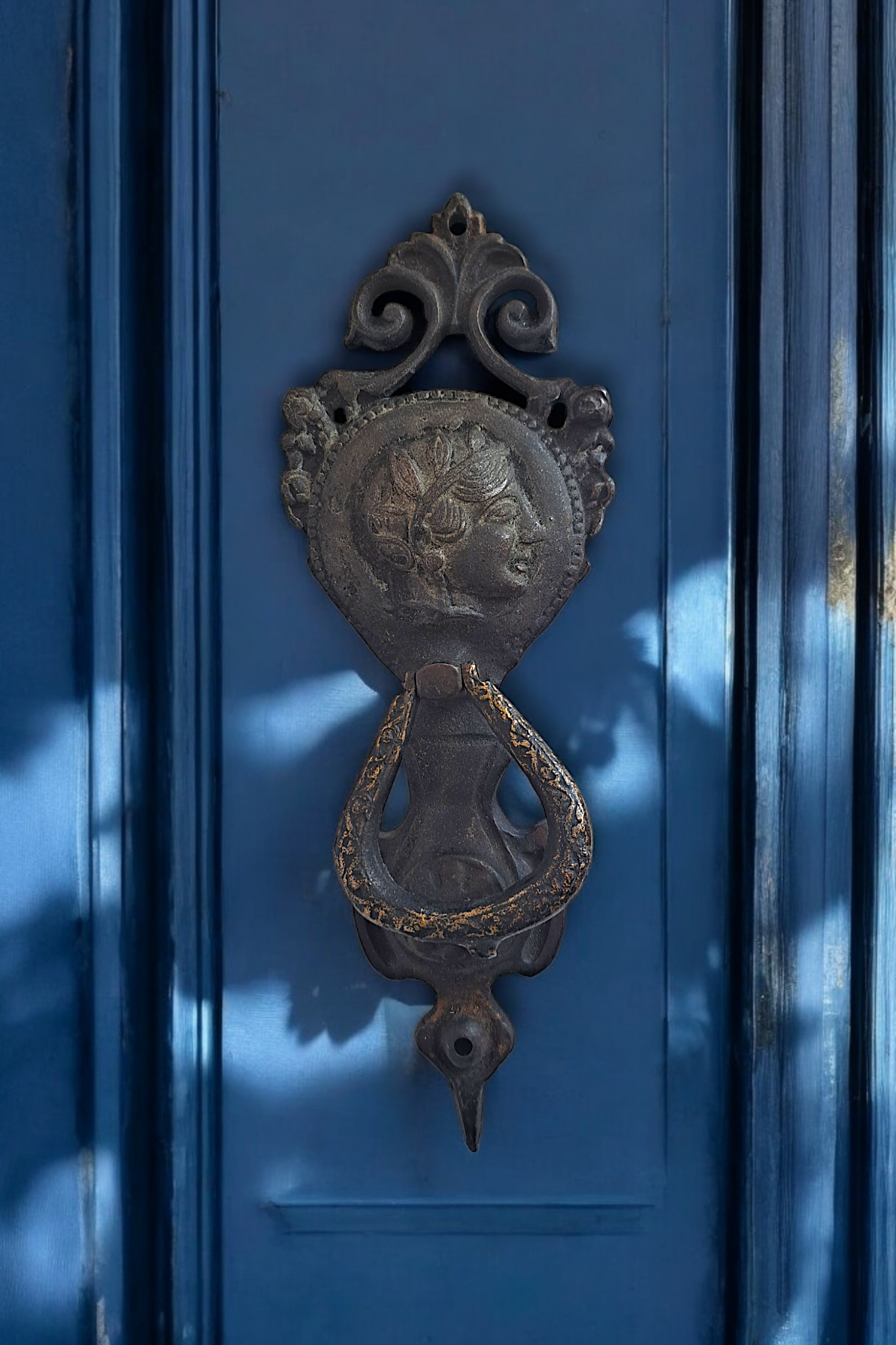Vintage Brass Mythic Door Knocker – Antique Style, Handcrafted Decor