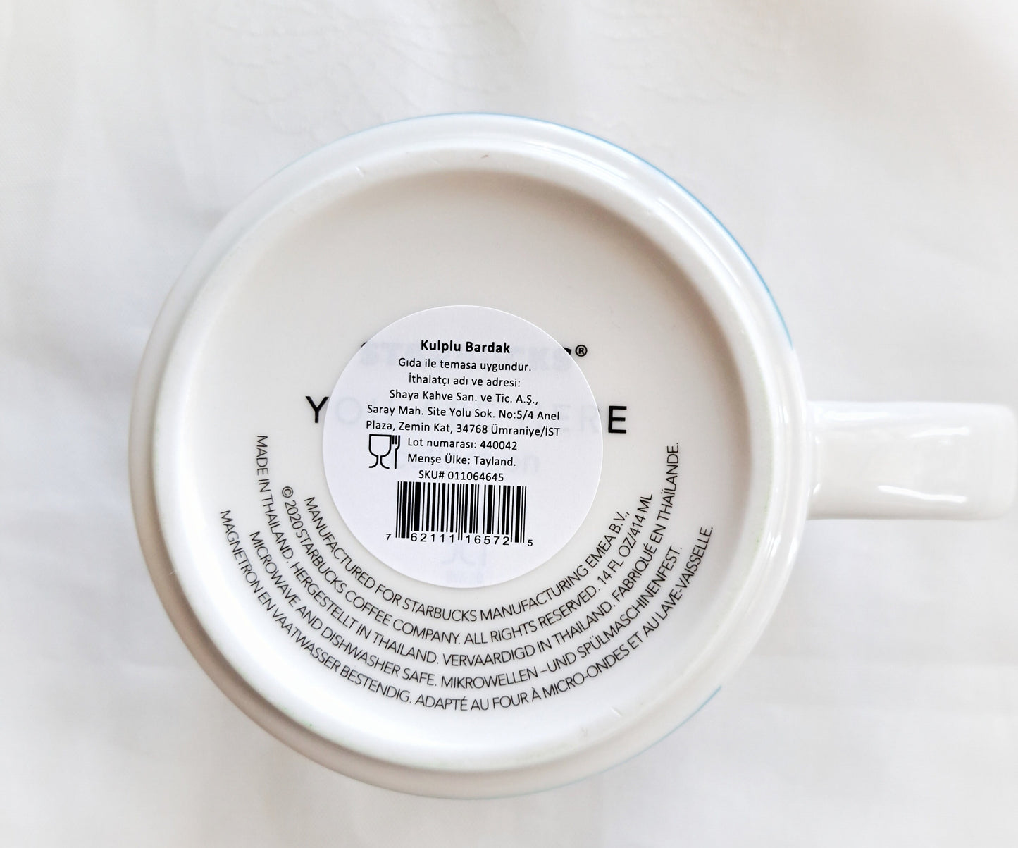 Starbucks "You Are Here" Bodrum Mug – Turkey Collection, 414ml (14oz), New