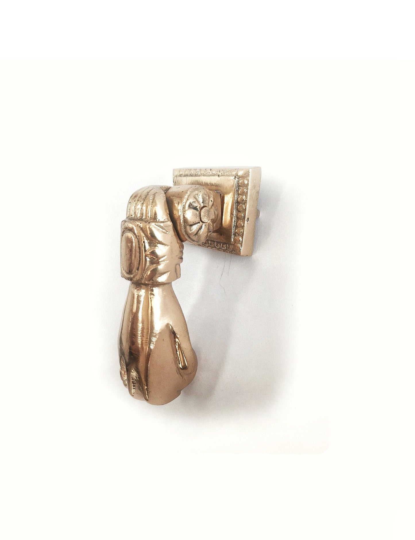 Vintage Brass Fatima's Hand Door Knocker – Mirror Gold