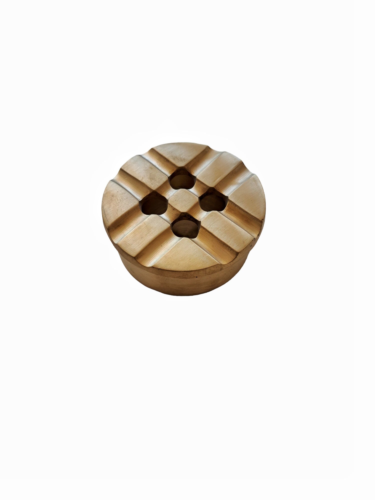 Handcrafted Brass Ashtray with Lid | Retro Charm & Dual Finish