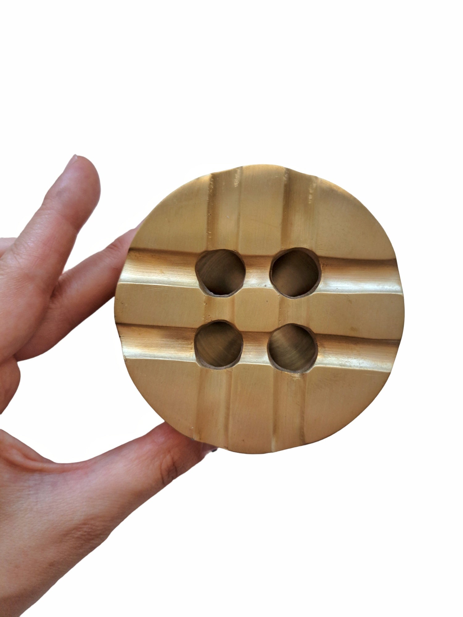 Handcrafted Brass Ashtray with Lid | Retro Charm & Dual Finish
