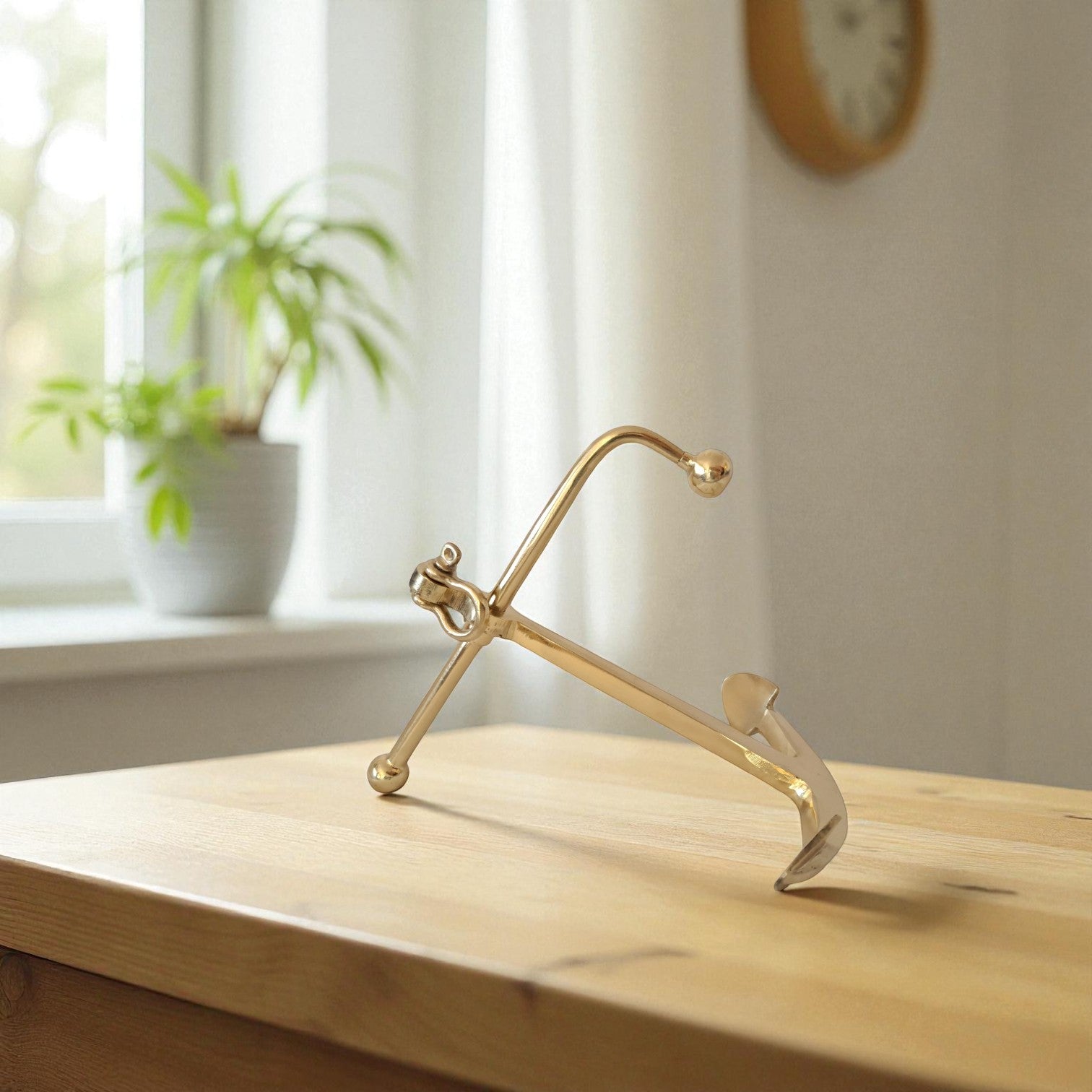 Solid Brass Decorative Boat Anchor – Nautical Home & Office Decor