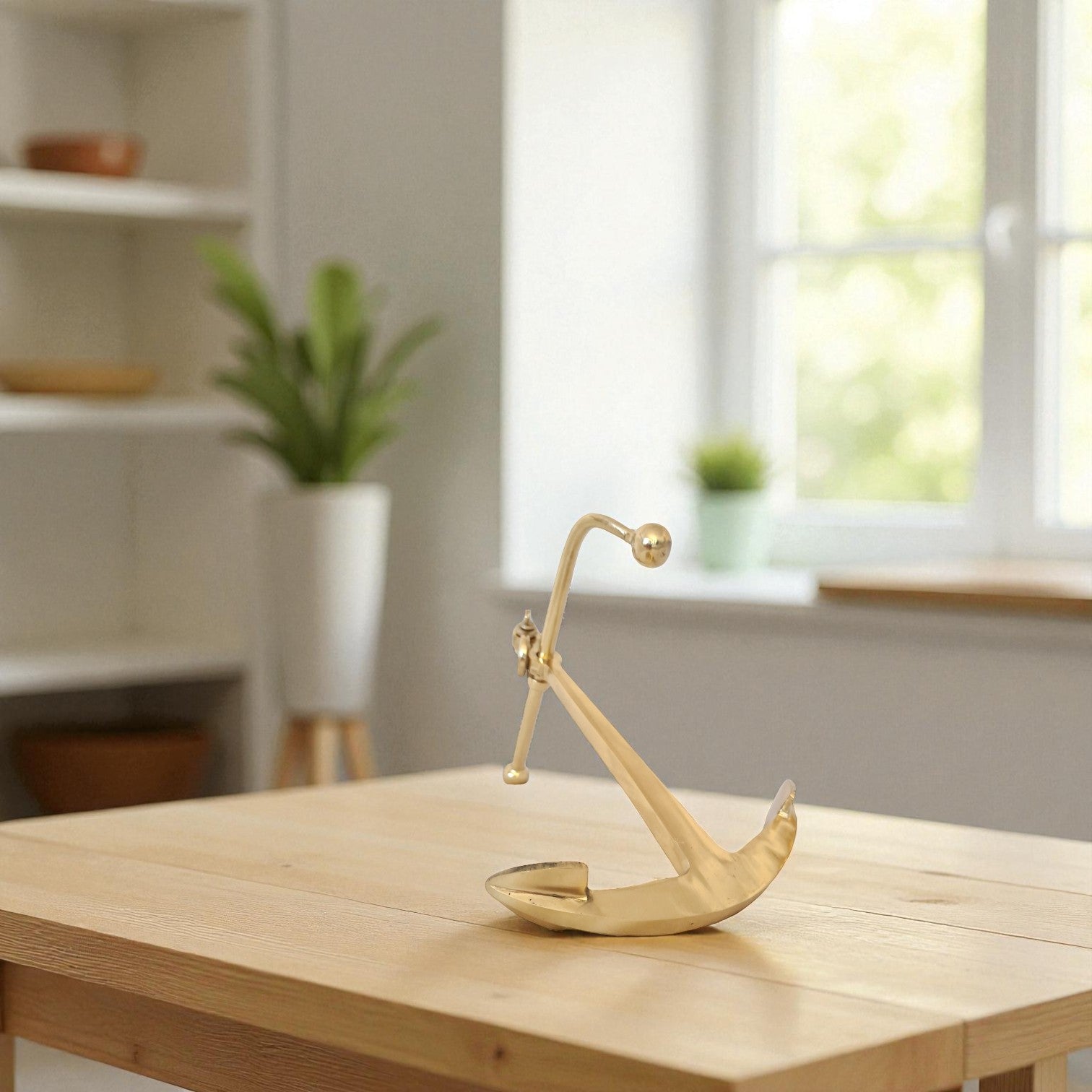 Solid Brass Decorative Boat Anchor – Nautical Home & Office Decor