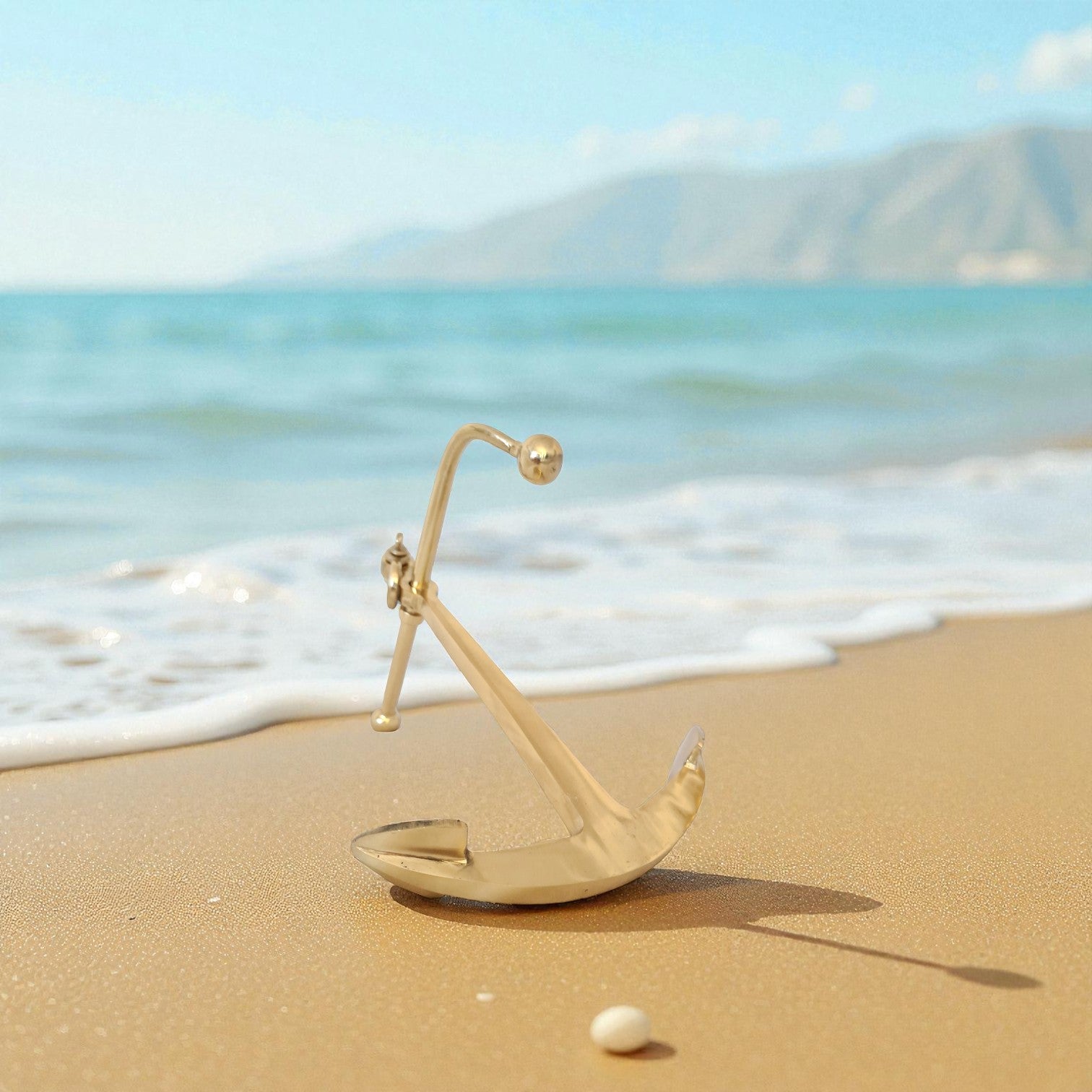 Solid Brass Decorative Boat Anchor – Nautical Home & Office Decor
