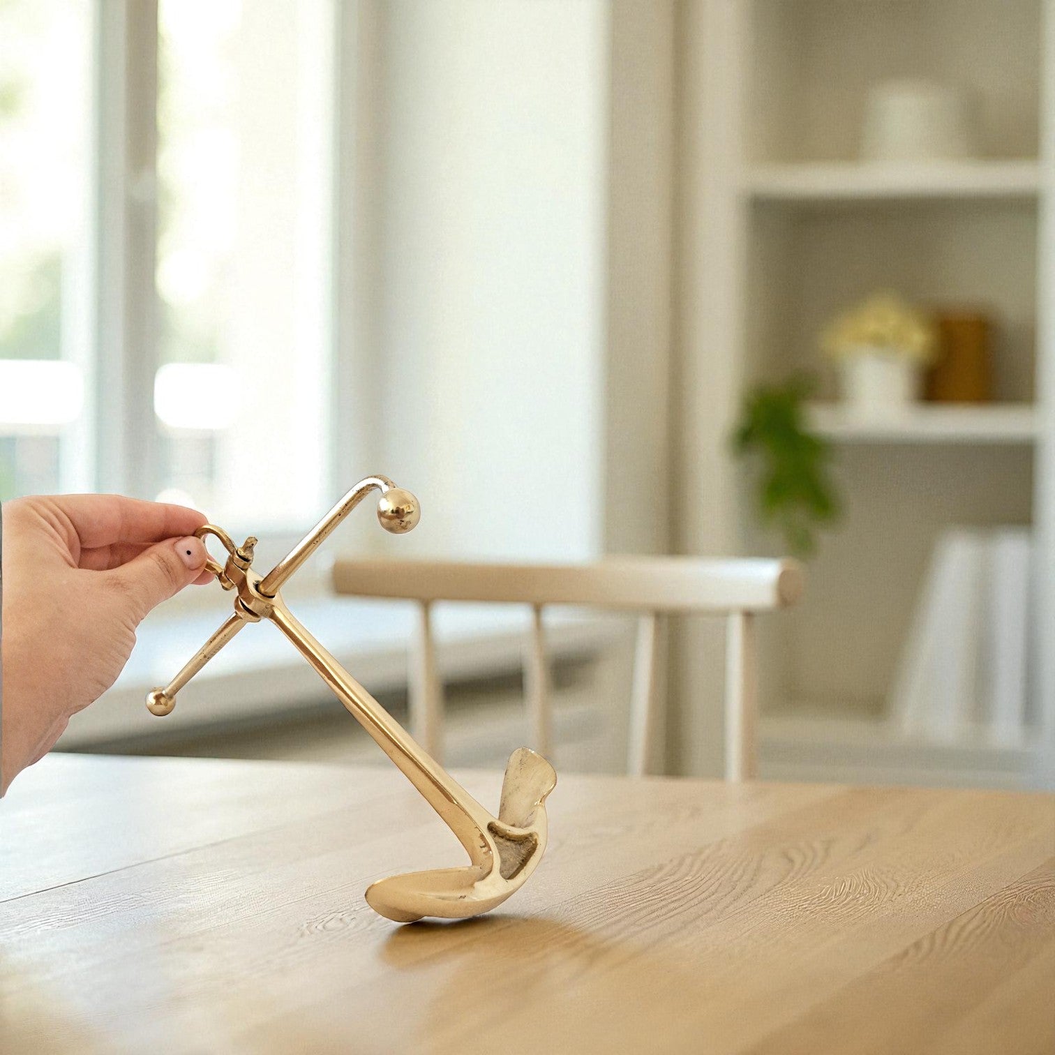 Solid Brass Decorative Boat Anchor – Nautical Home & Office Decor