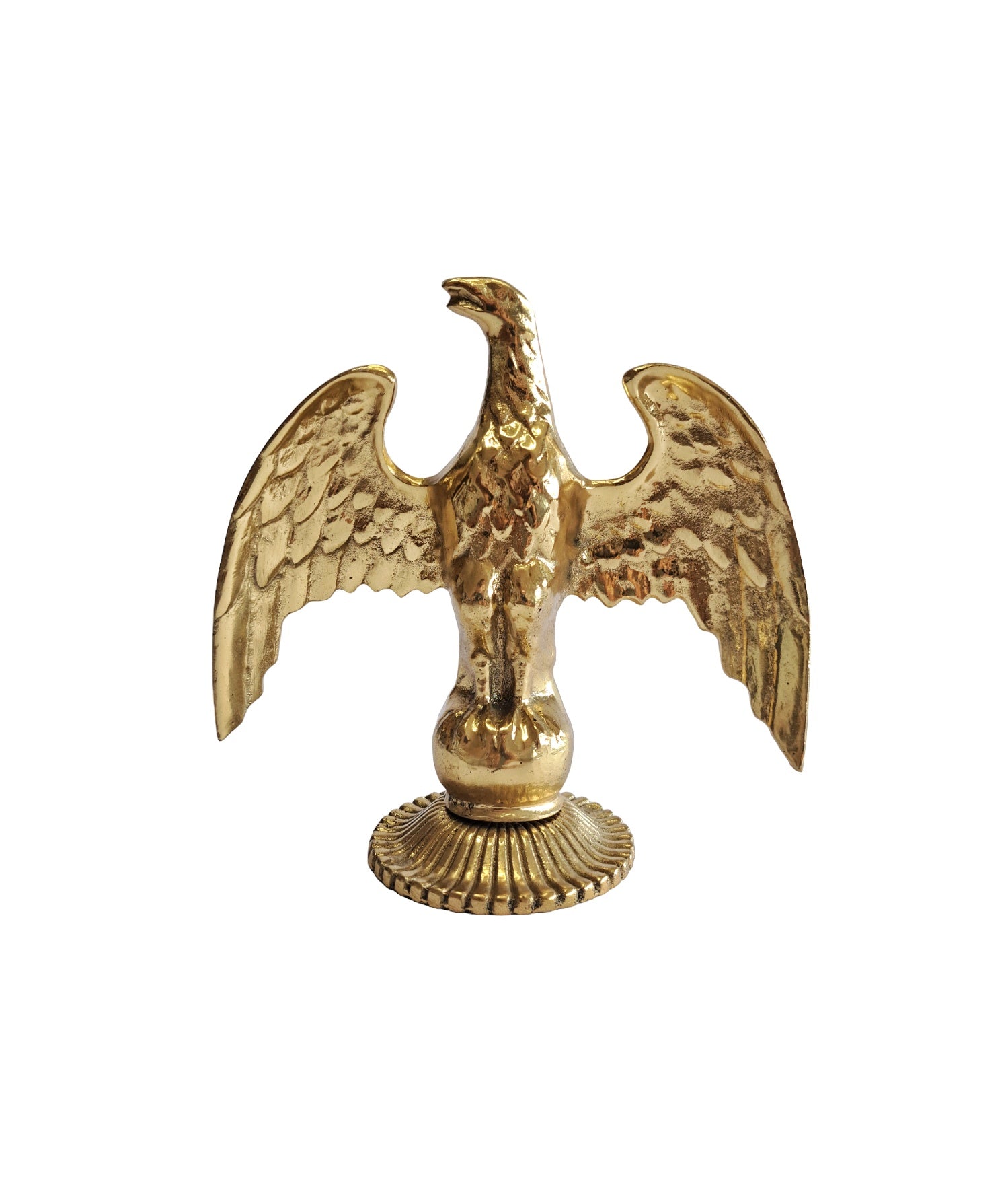 6,3in Handcrafted Solid Brass Eagle Statue – 16cm Elegant Home & Office Decor