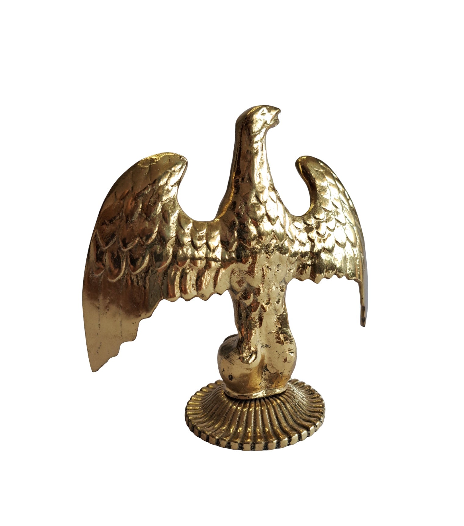 6,3in Handcrafted Solid Brass Eagle Statue – 16cm Elegant Home & Office Decor