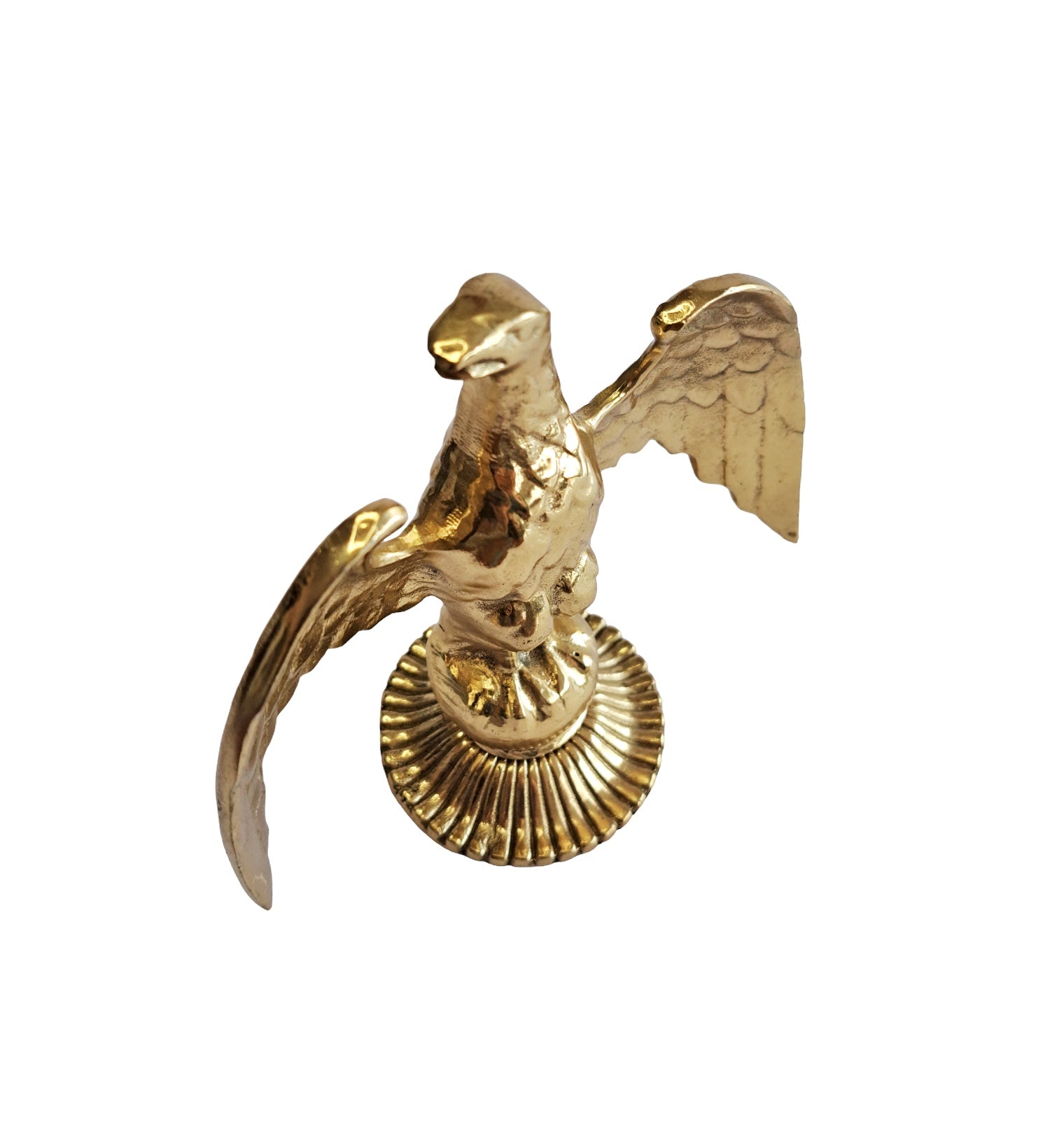 6,3in Handcrafted Solid Brass Eagle Statue – 16cm Elegant Home & Office Decor