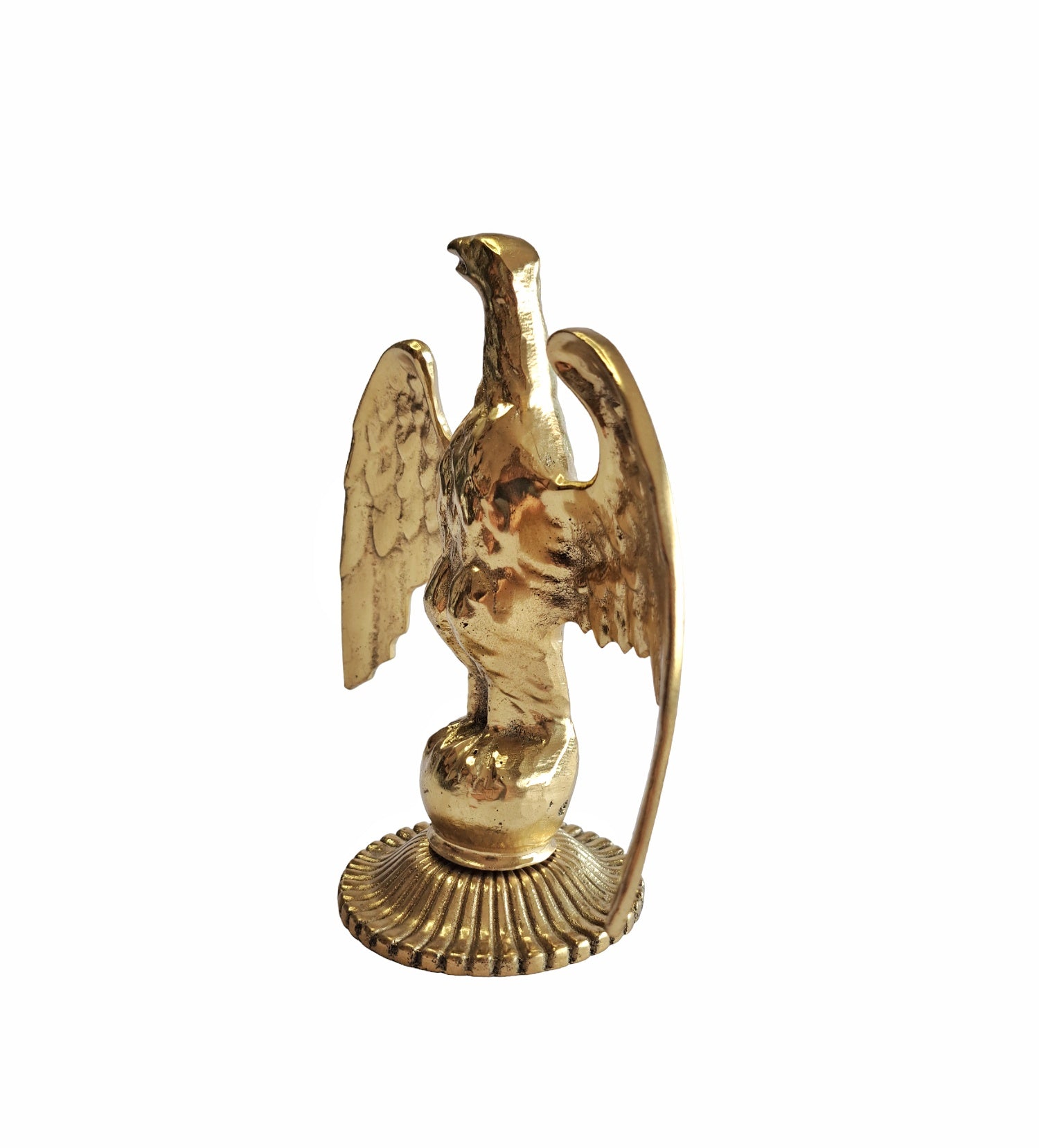 6,3in Handcrafted Solid Brass Eagle Statue – 16cm Elegant Home & Office Decor