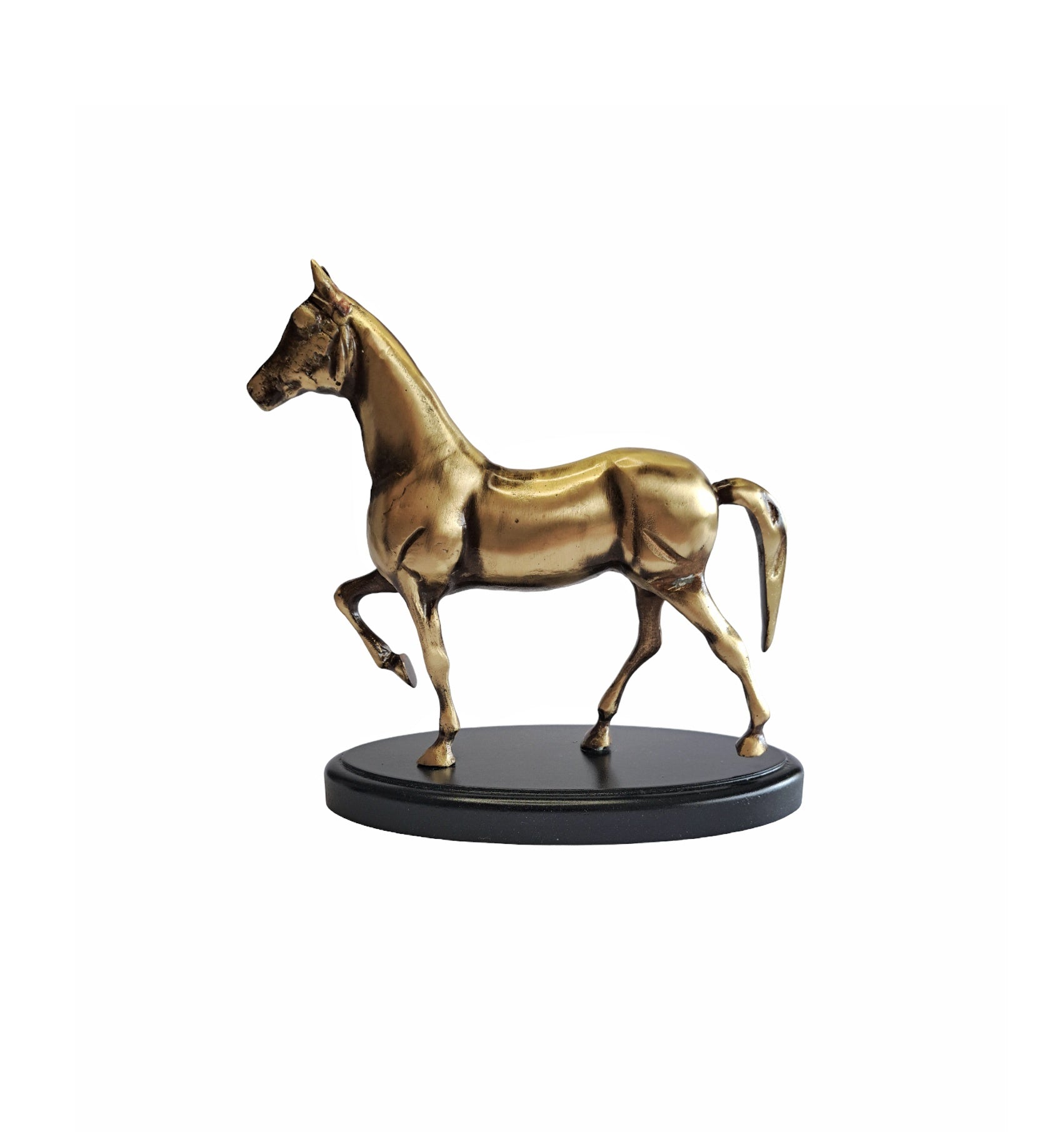 Cast Brass Horse Statue – Handcrafted Home & Office Decor