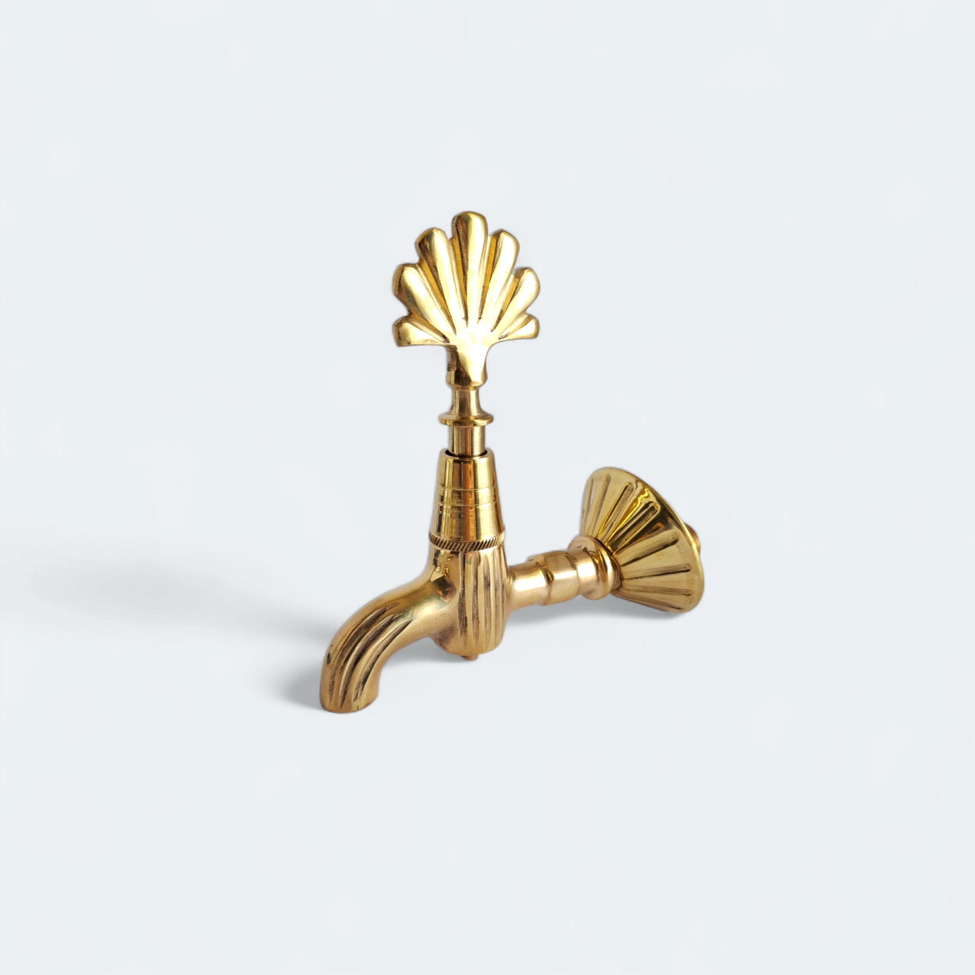 Handmade Vintage Brass Wall Faucet – Ottoman Style Turkish Bath Tap