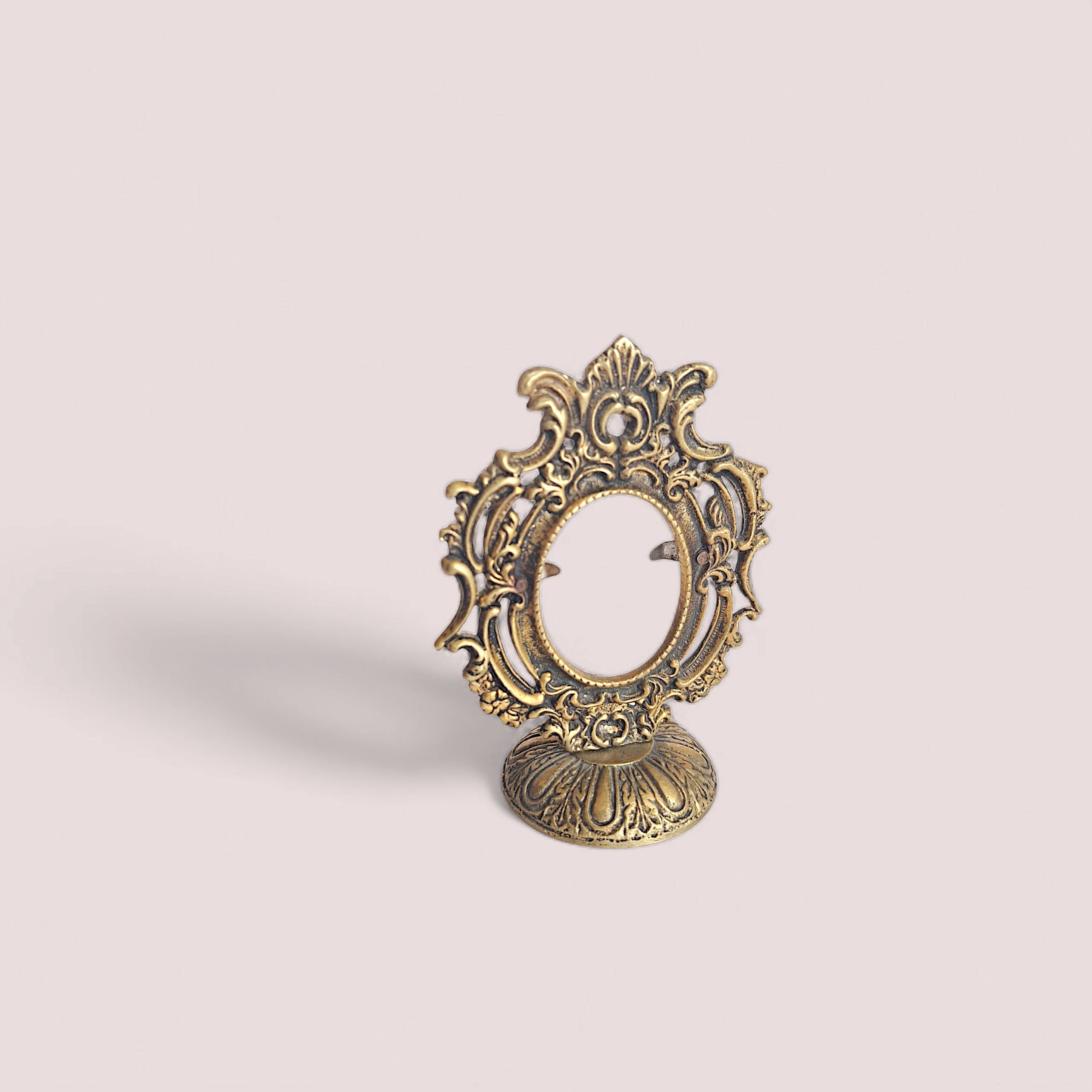 Classic brass frame for passport