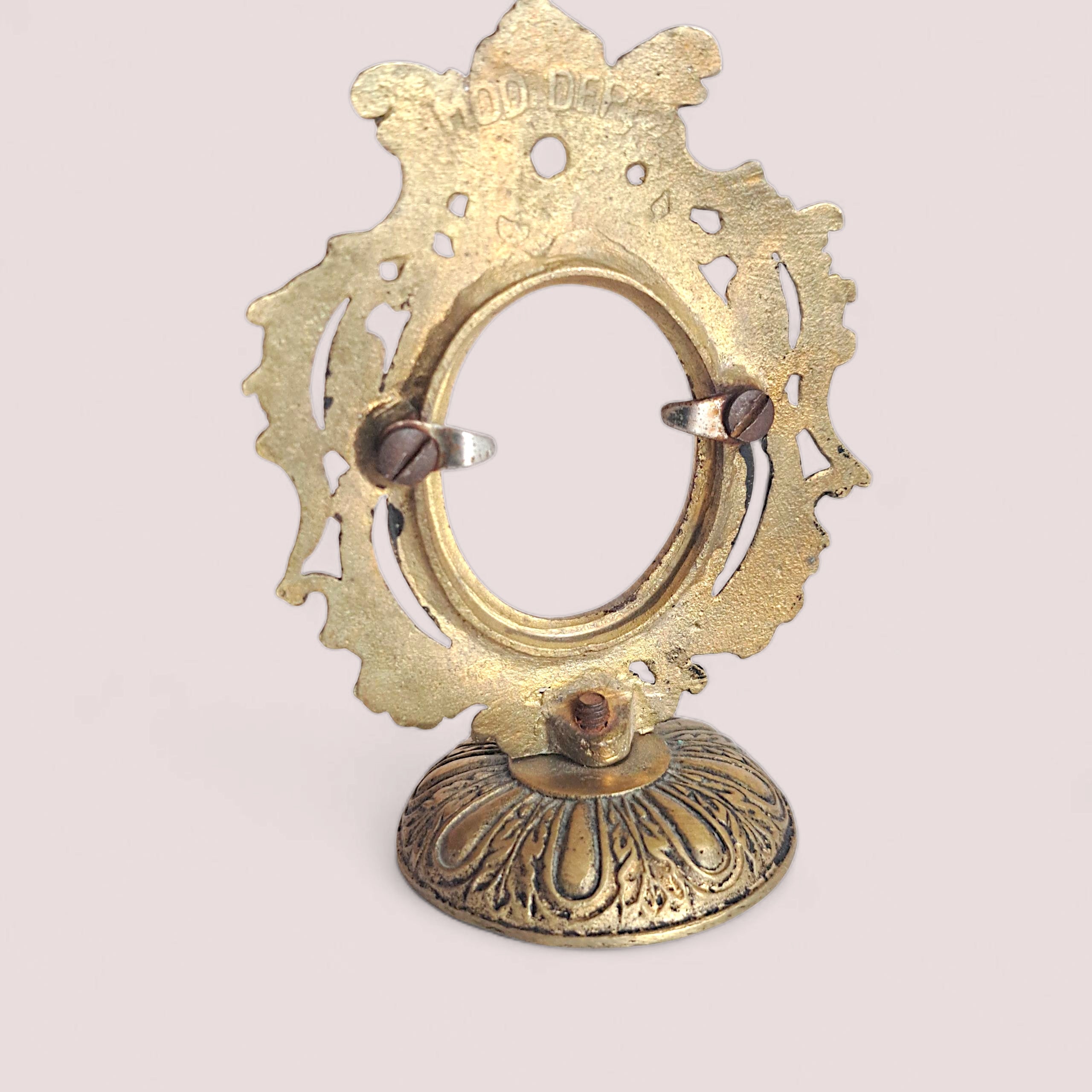 Vintage Brass Antique Passport Photo Frame