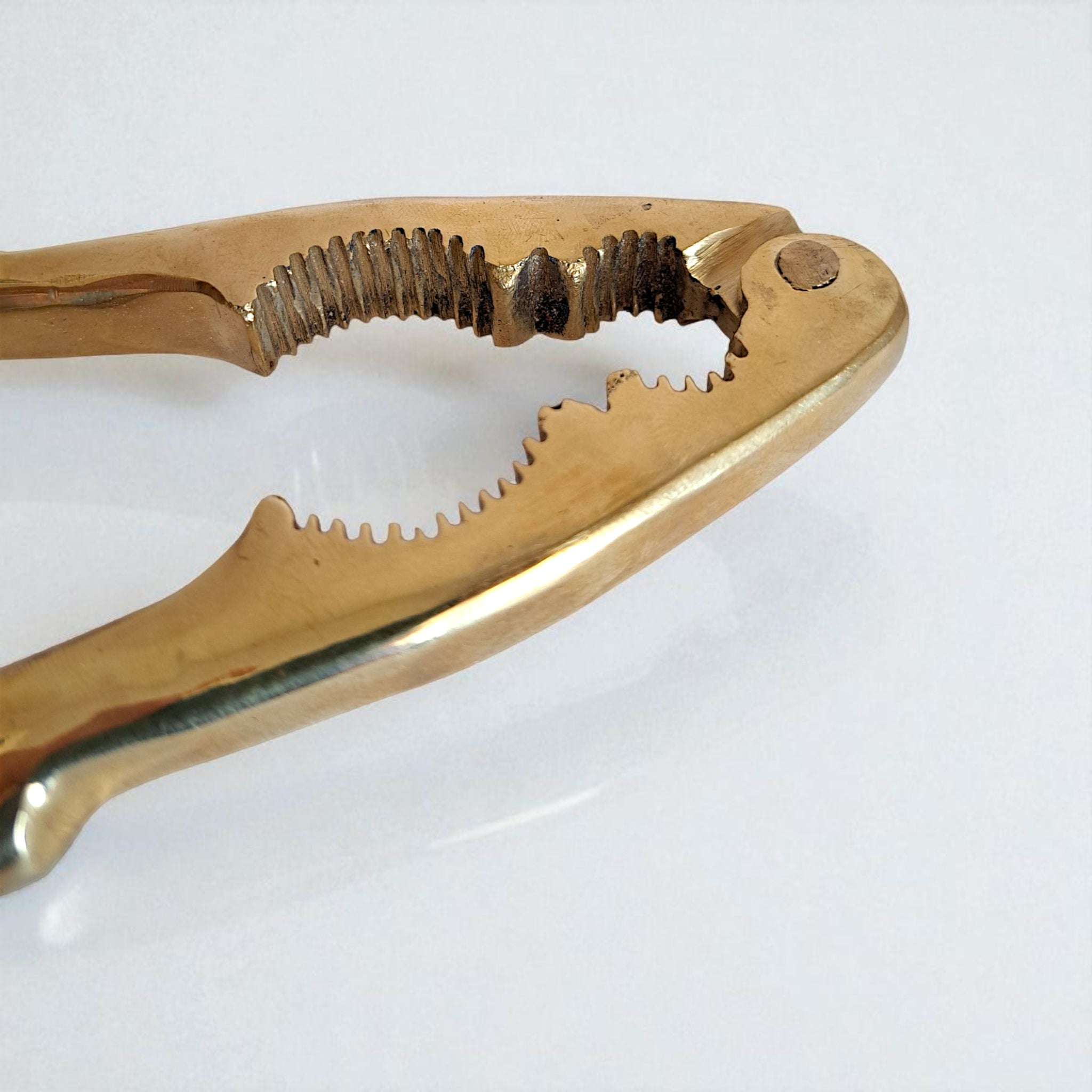 Solid Brass Nutcracker Gold, 16cm Anatolian Decor Piece