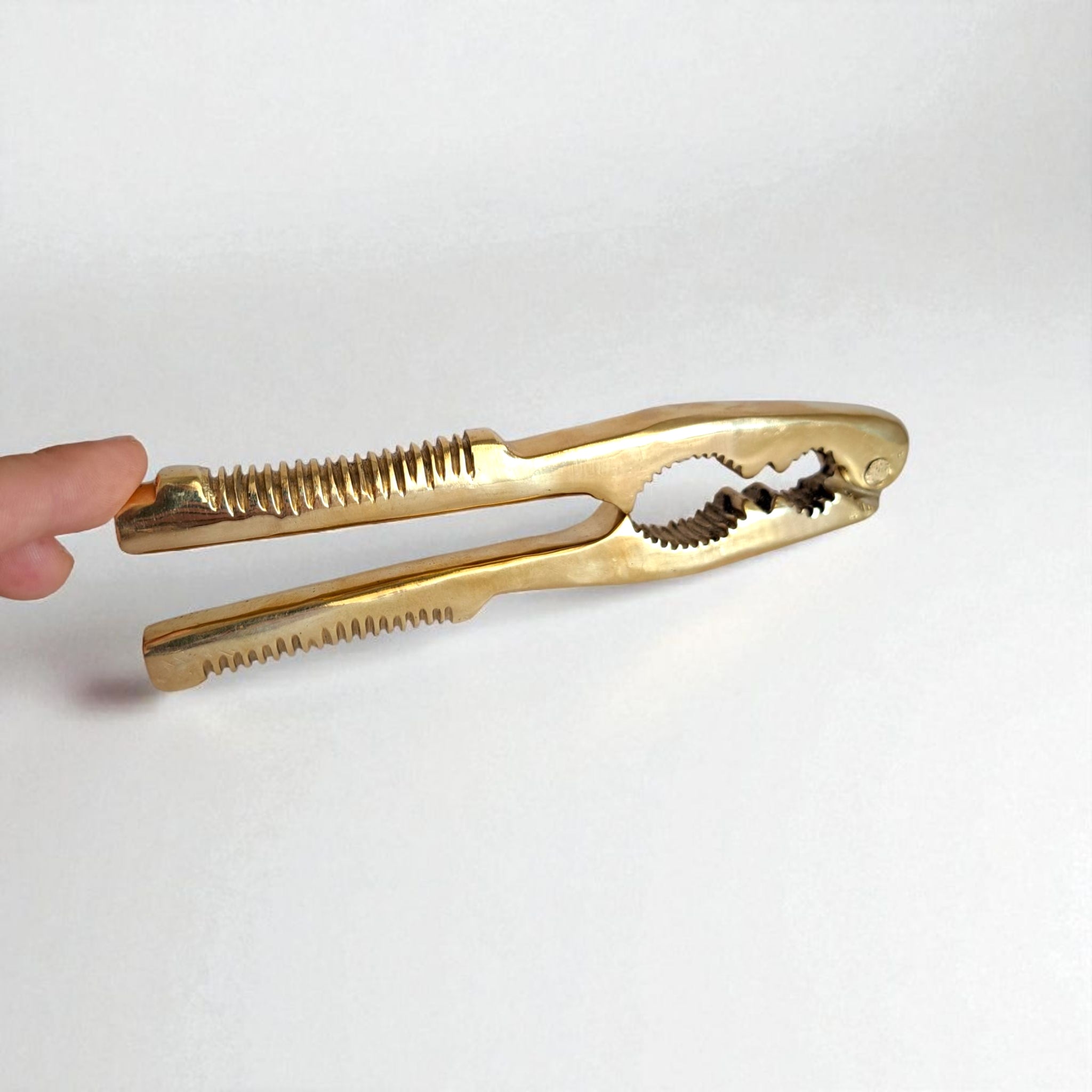 Solid Brass Nutcracker Gold, 16cm Anatolian Decor Piece