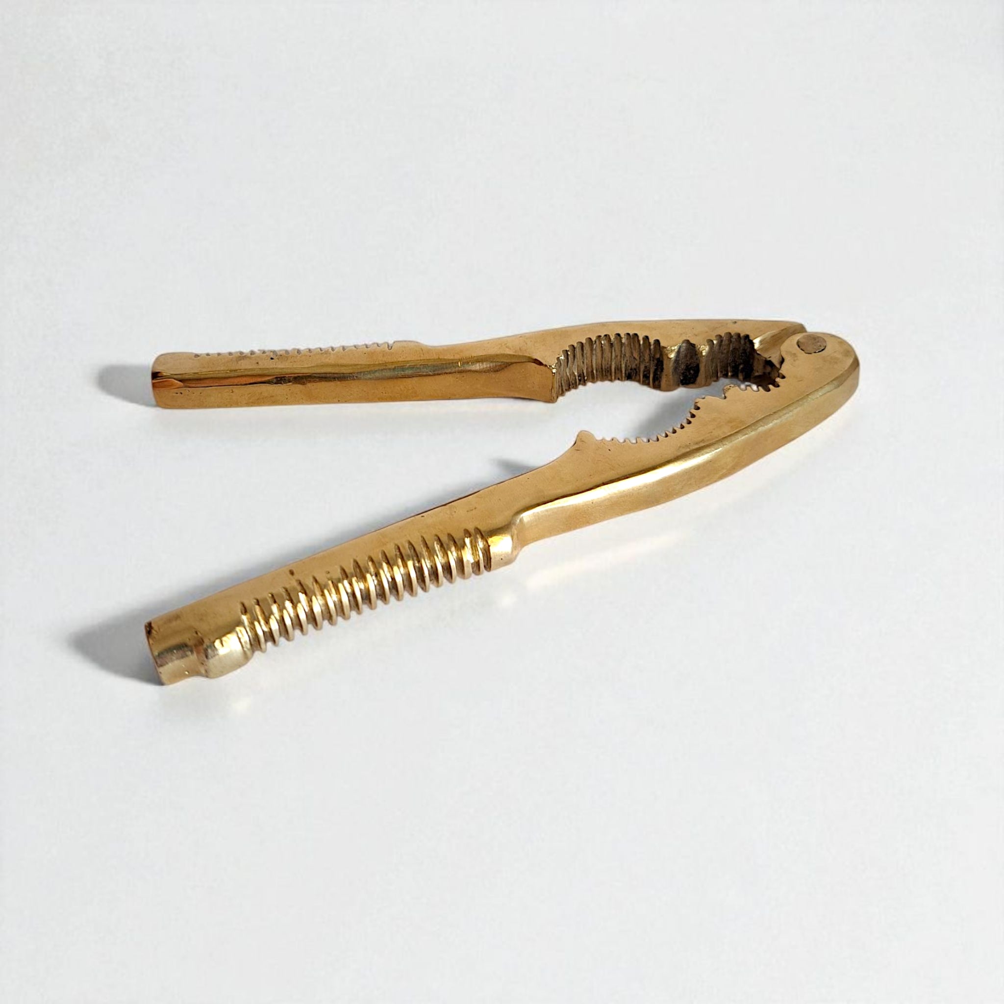 Solid Brass Nutcracker Gold, 16cm Anatolian Decor Piece