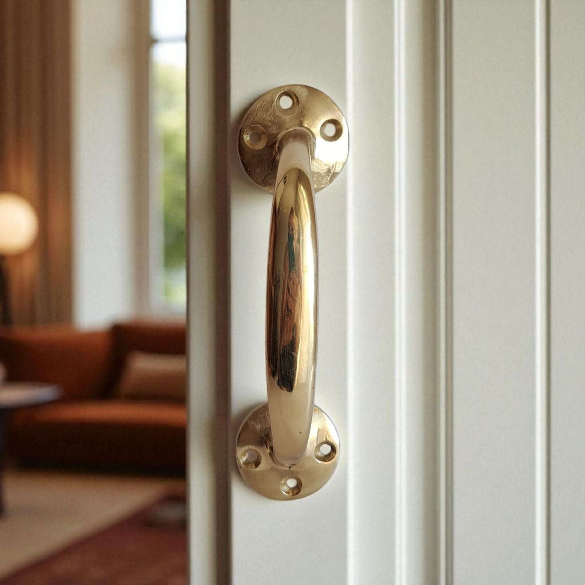 Vintage Gold Brass Handle Pull for Door Cabinet Drawer - Anatolian Treasury Door Hardware