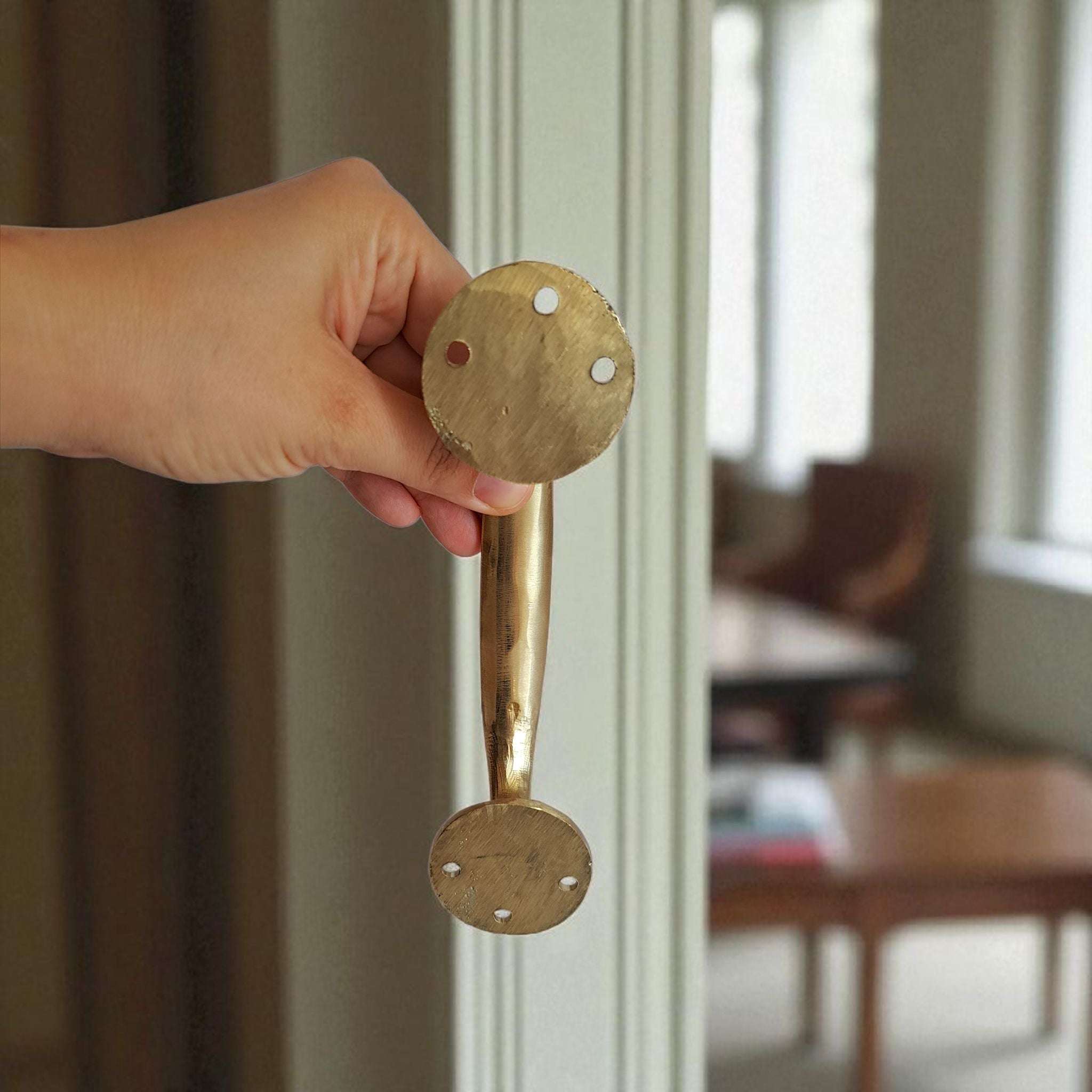 Vintage Gold Brass Handle Pull for Door Cabinet Drawer - Anatolian Treasury Door Hardware