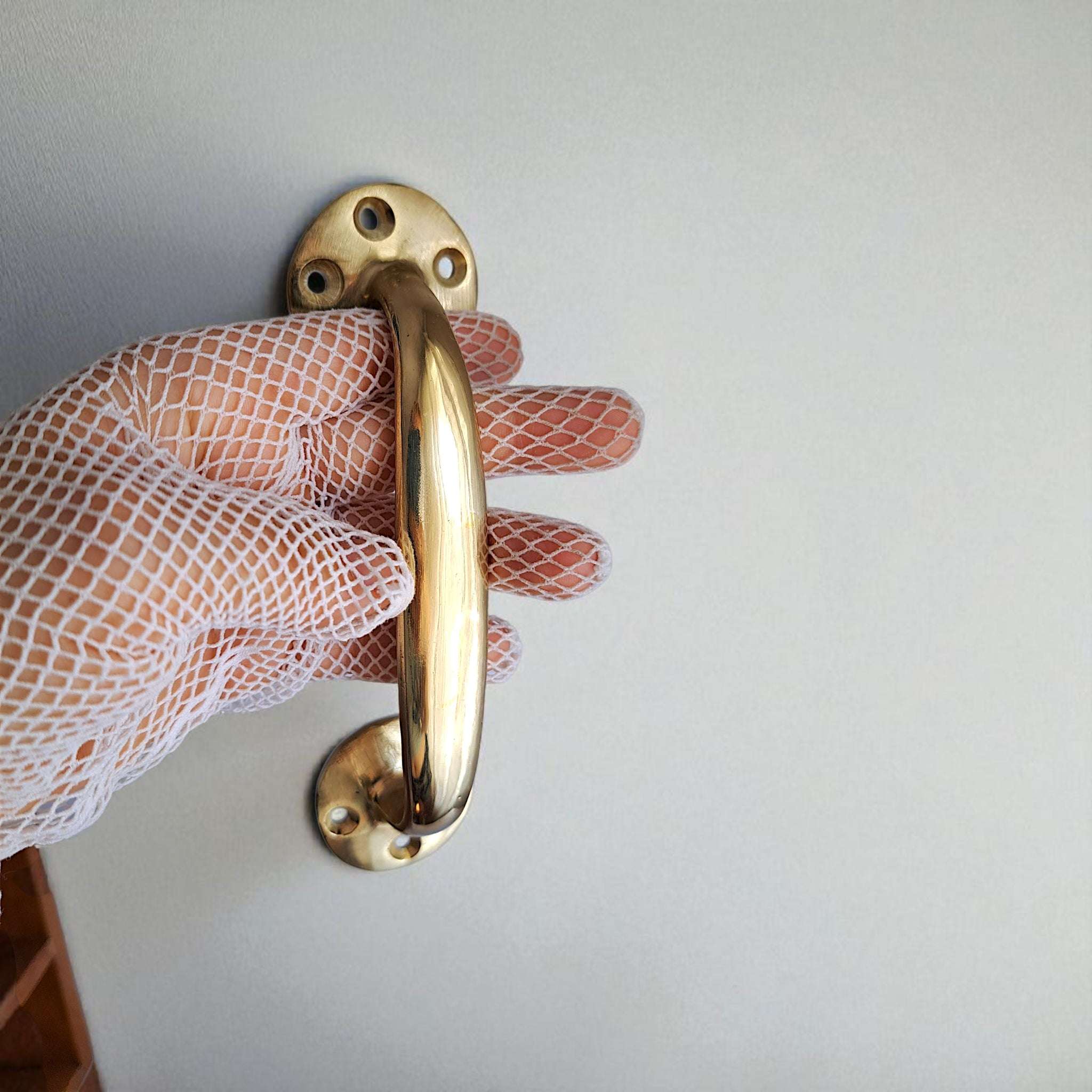 Vintage Gold Brass Handle Pull for Door Cabinet Drawer - Anatolian Treasury Door Hardware