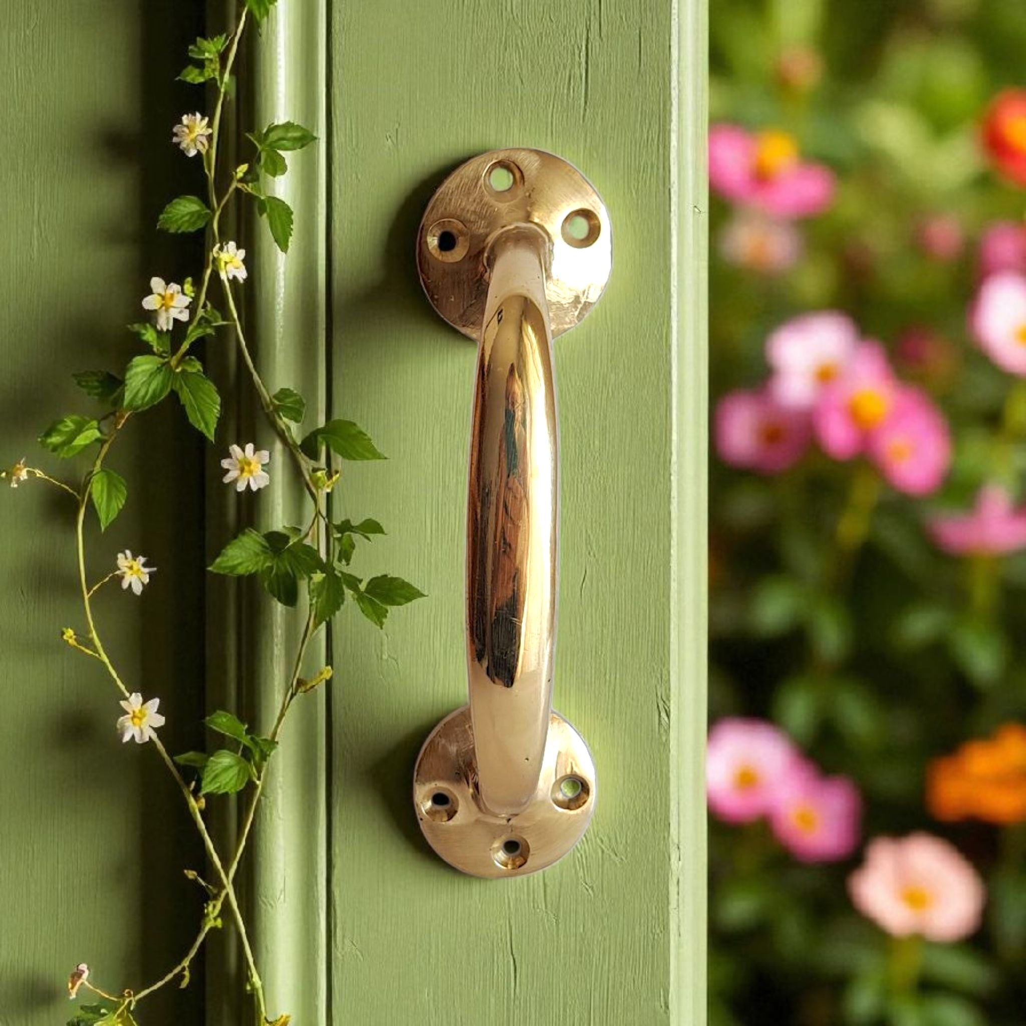 Vintage Gold Brass Handle Pull for Door Cabinet Drawer - Anatolian Treasury Door Hardware