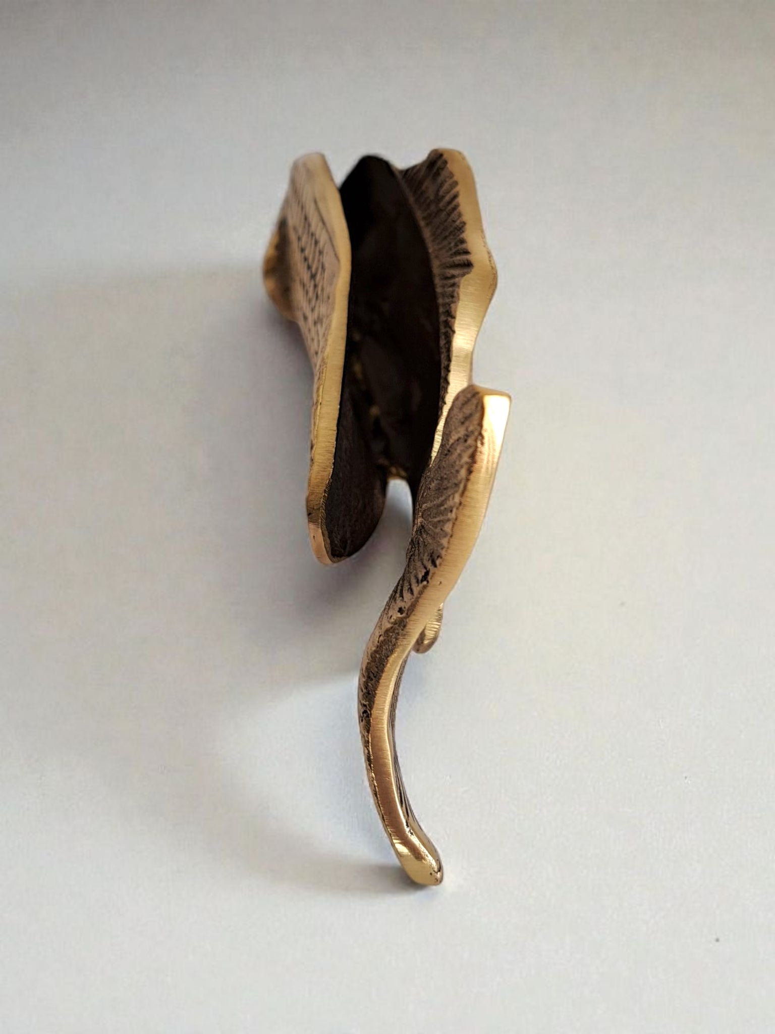Handcrafted Gold Brass Fish Napkin Holder – Vintage Inspired Table Decor