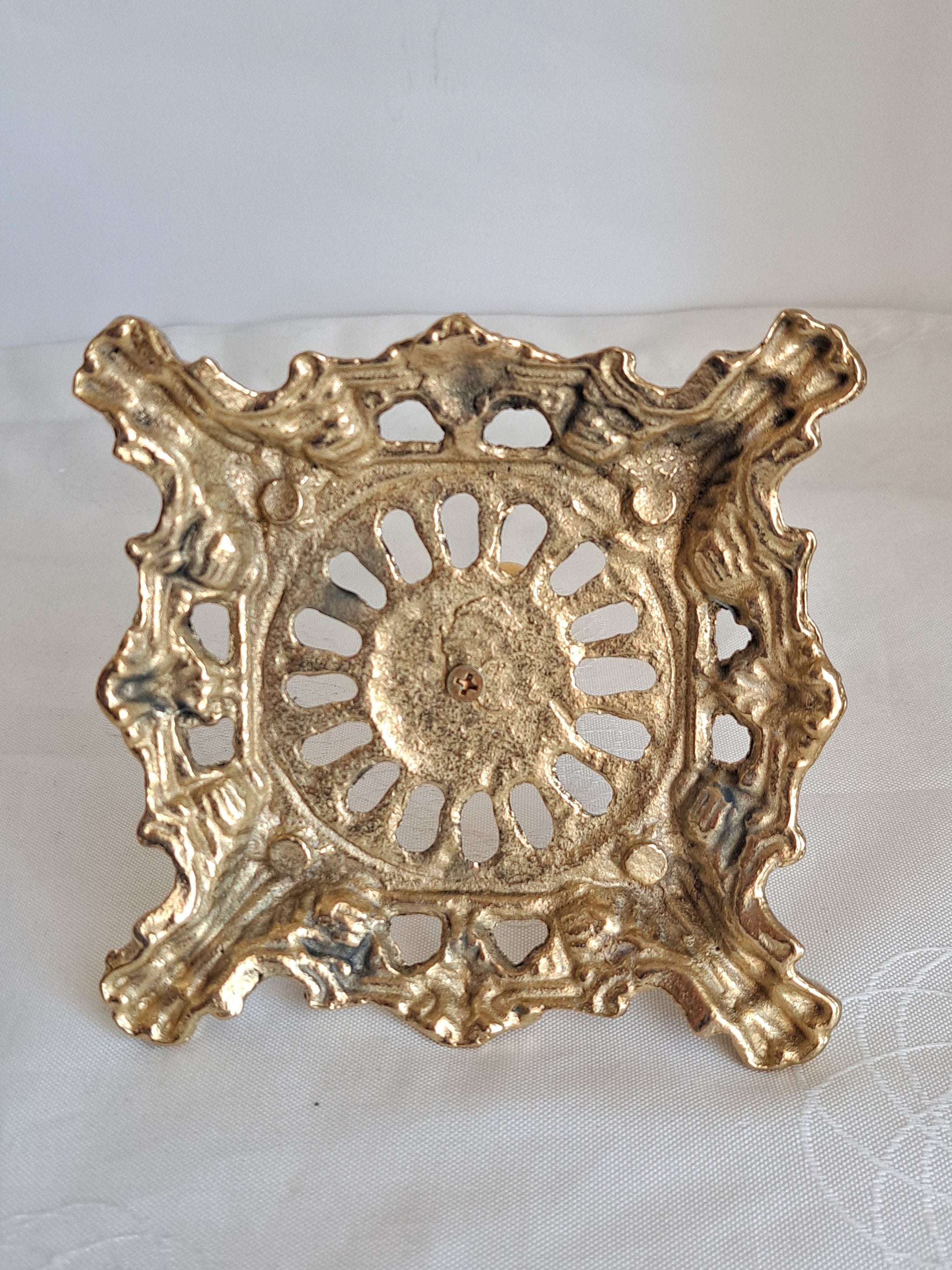 Handmade Solid Brass Toilet Paper Holder Stand – Vintage Victorian Freestanding Tissue Roll Holder