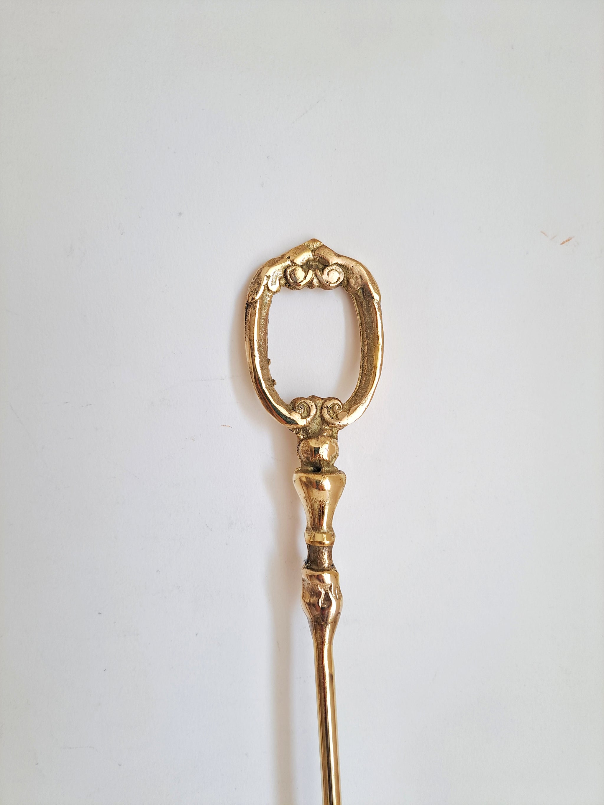 Handmade Solid Brass Shoehorn 48 cm | Long Vintage Shoe Horn Made in Turkey