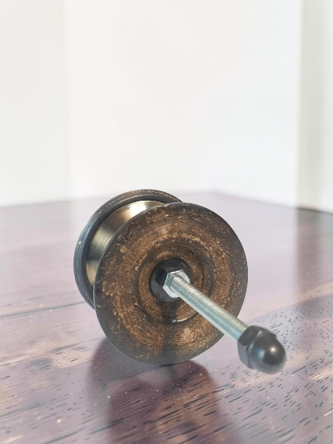 Vintage Brass Door Knob – Antique Gold Floral Entry Door Handle for Interior & Exterior Doors