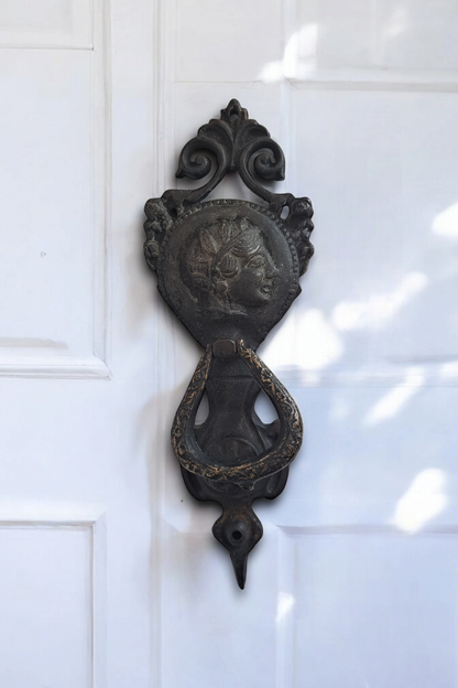 Vintage Brass Mythic Door Knocker – Antique Style, Handcrafted Decor