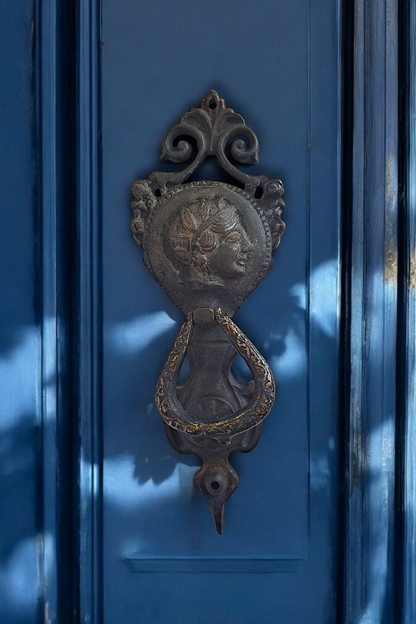 Vintage Brass Mythic Door Knocker – Antique Style, Handcrafted Decor