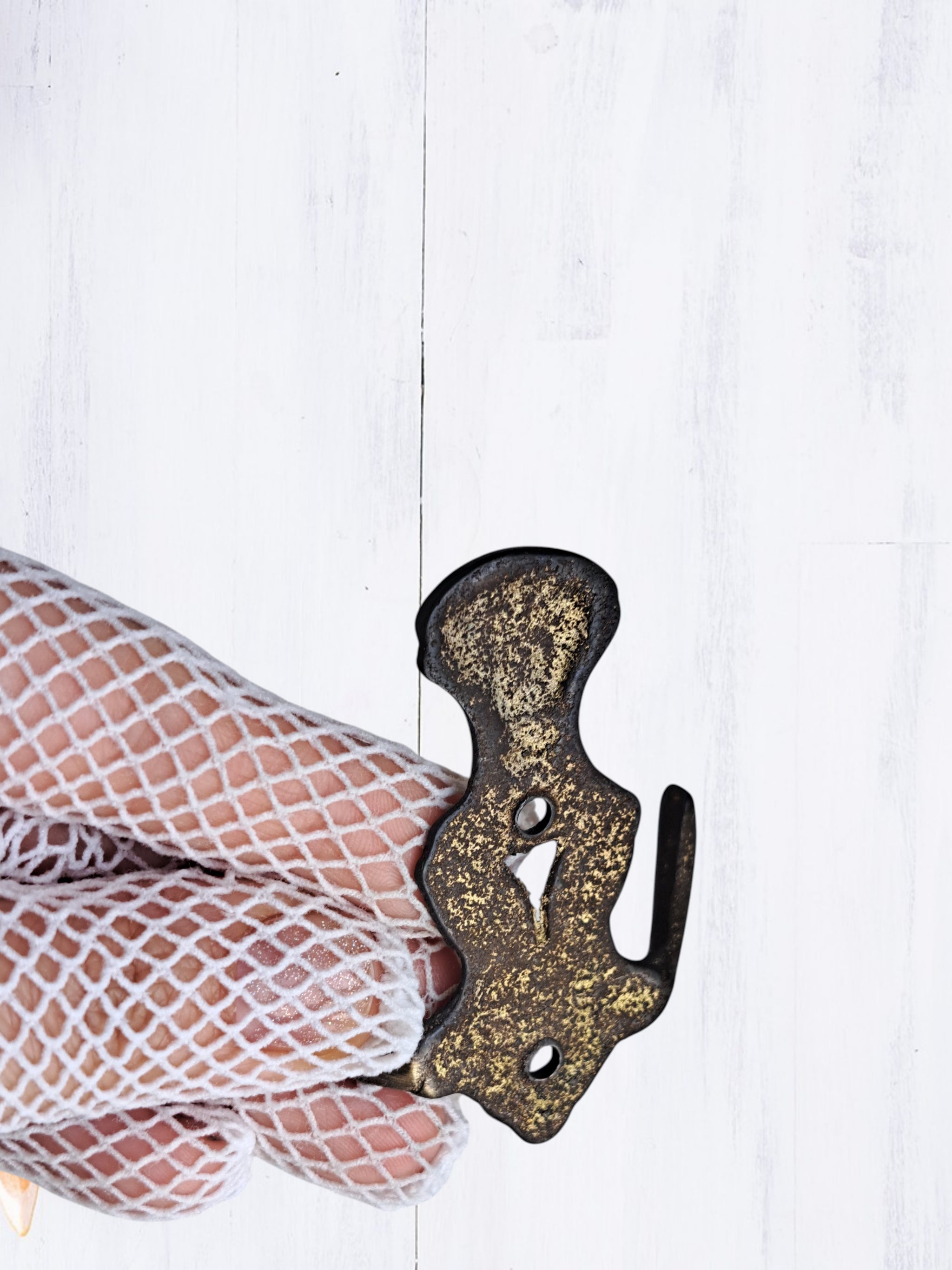 Antique Brass Double Wall Hook – Solid Brass Vintage Towel, Coat & Robe Hook for Bathroom, Kitchen, Entryway