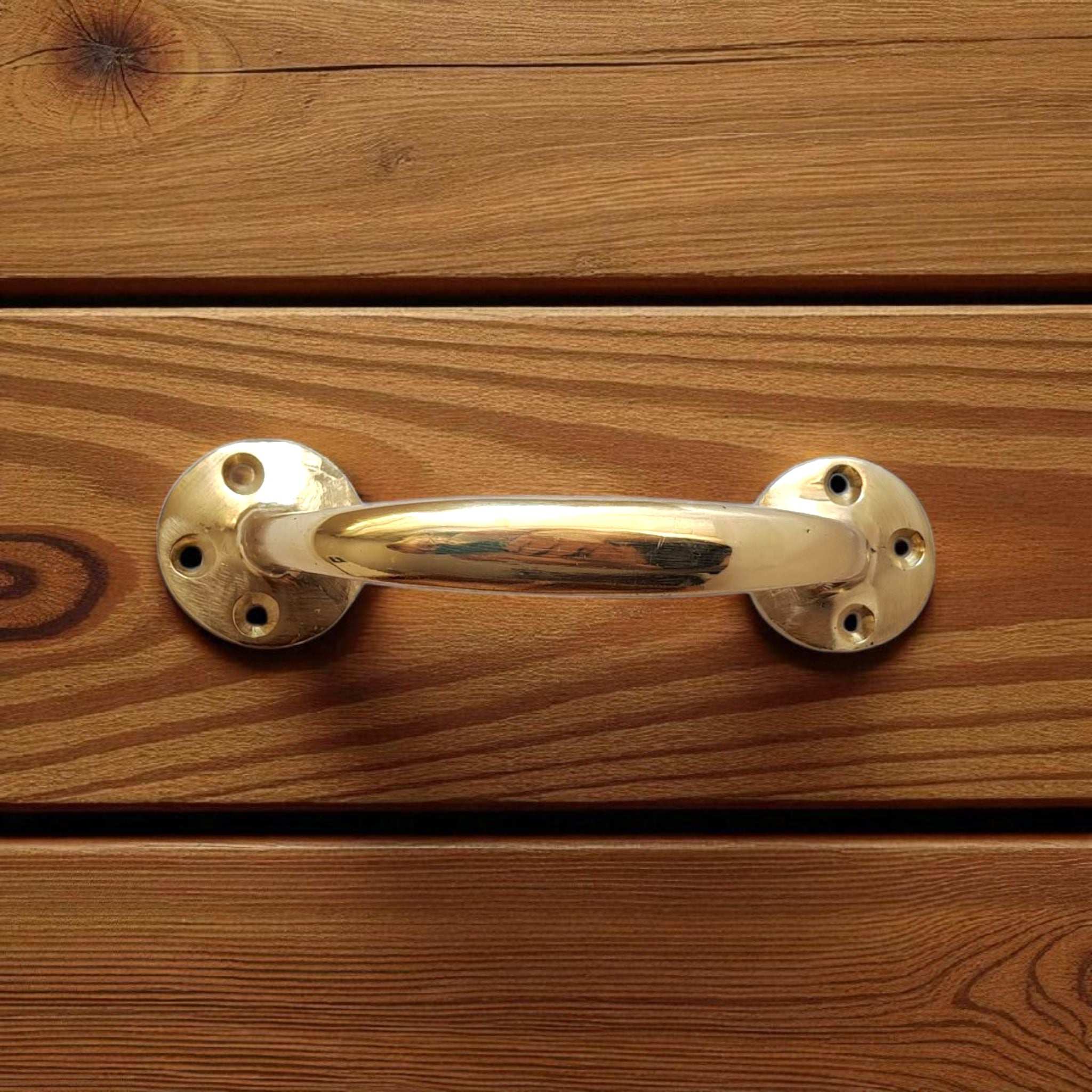 Vintage Gold Brass Handle Pull for Door Cabinet Drawer - Anatolian Treasury Door Hardware