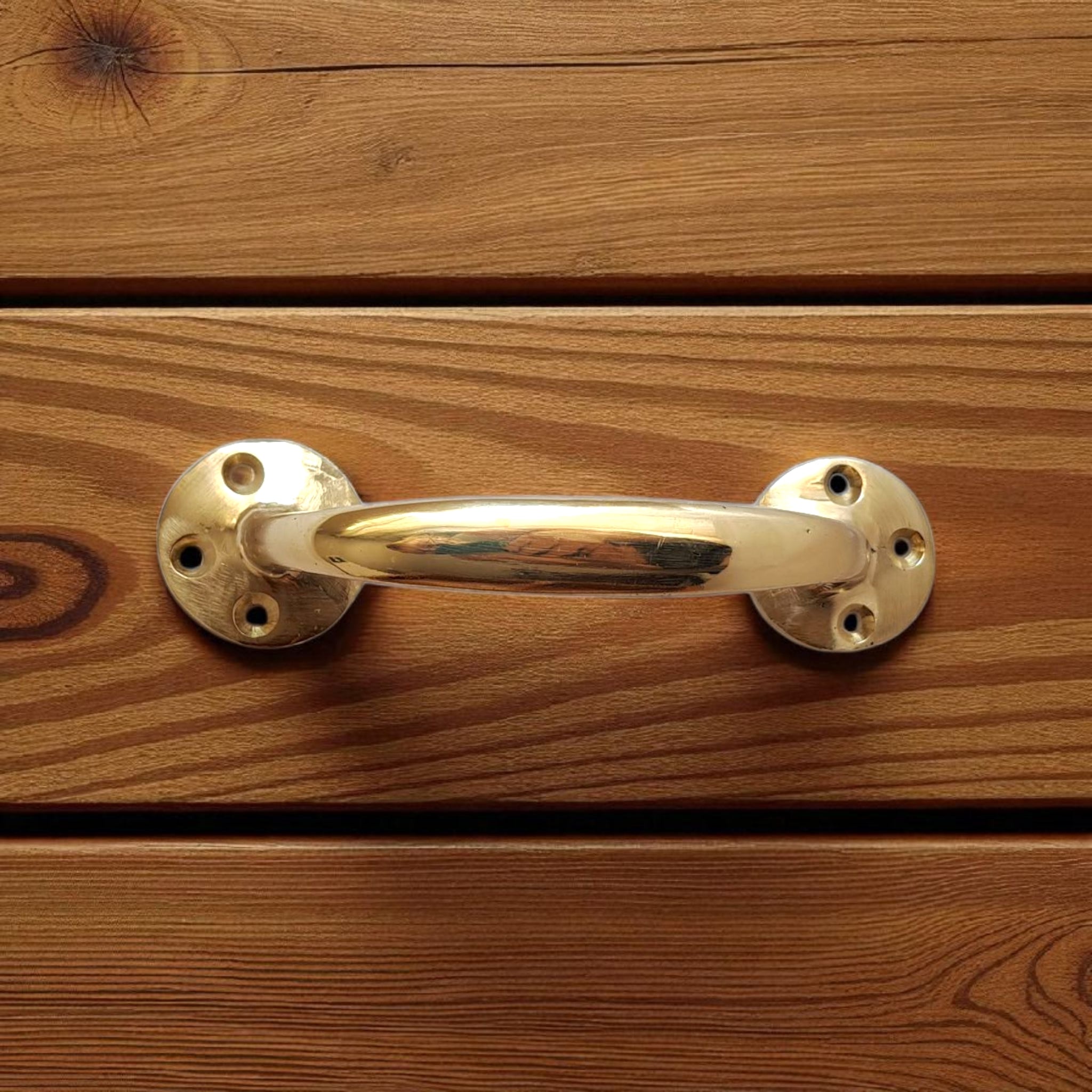 Vintage Gold Brass Handle Pull for Door Cabinet Drawer - Anatolian Treasury Door Hardware
