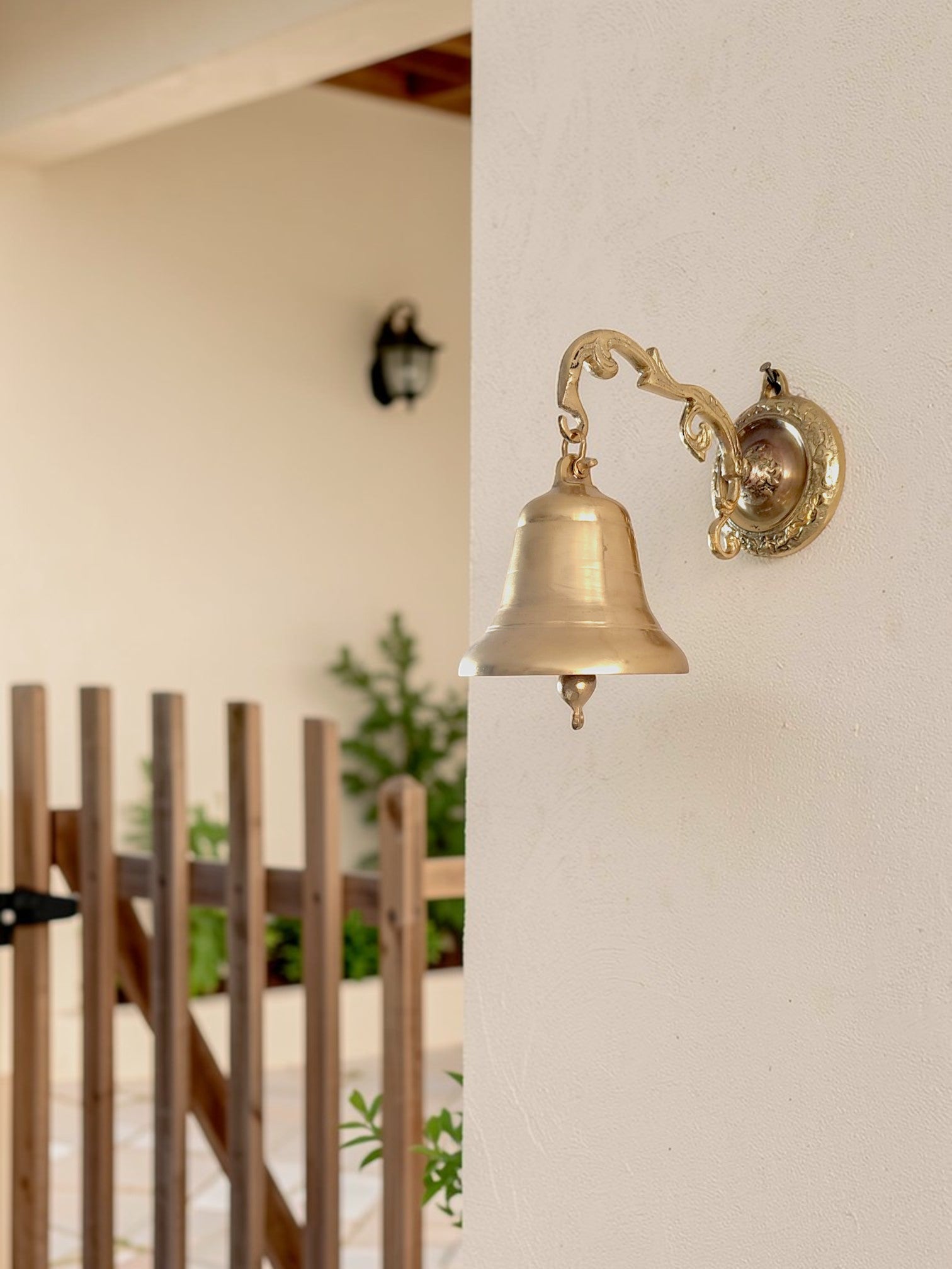 Vintage Brass Wall Bell for Door or Garden Gate | Anatolian Treasury