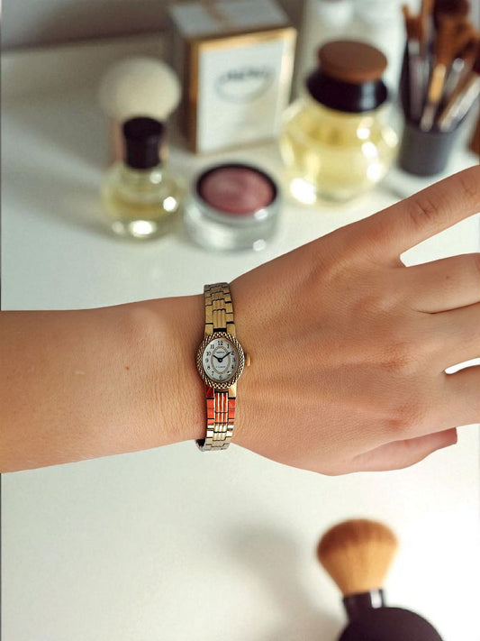 Vintage Chaika Gold Wind-Up Women's Watch