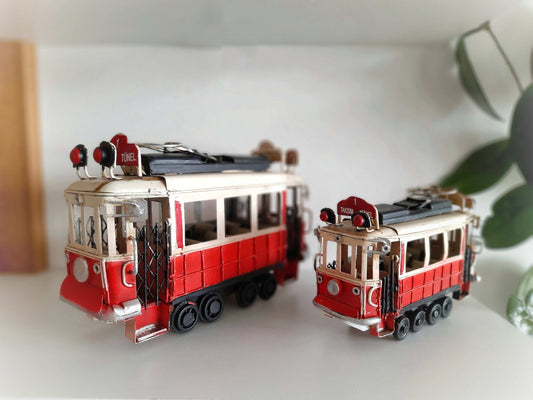Model Tram of Istanbul, Taksim's Historical Red Tram Model