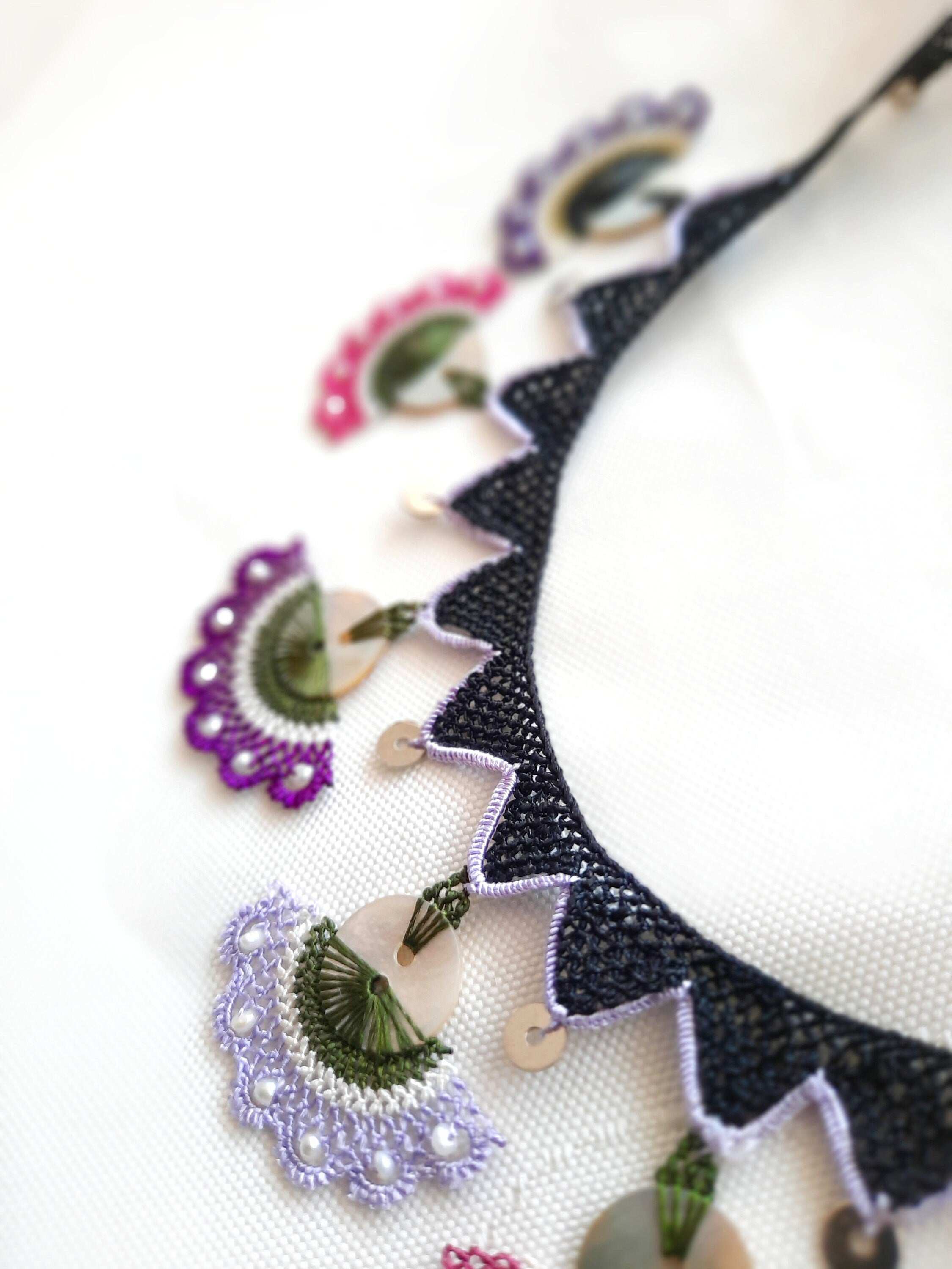 Handmade Crochet Necklace for Women