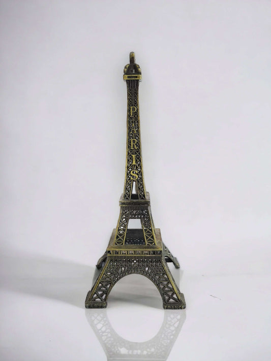 25cm Antique Brass Eiffel Tower – Parisian Landmark Replica