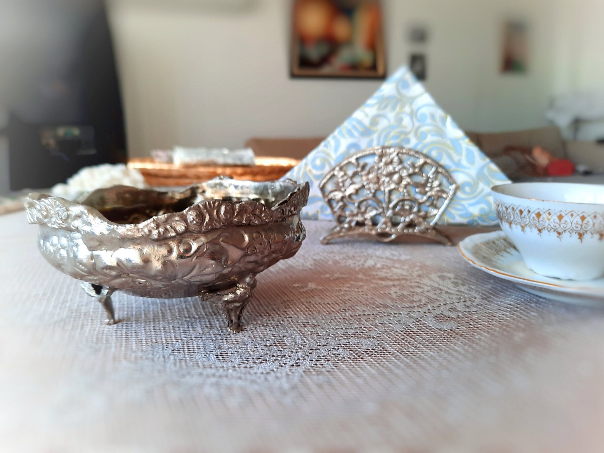 Konserve Pirinç Peçetelik ve Şekerlik