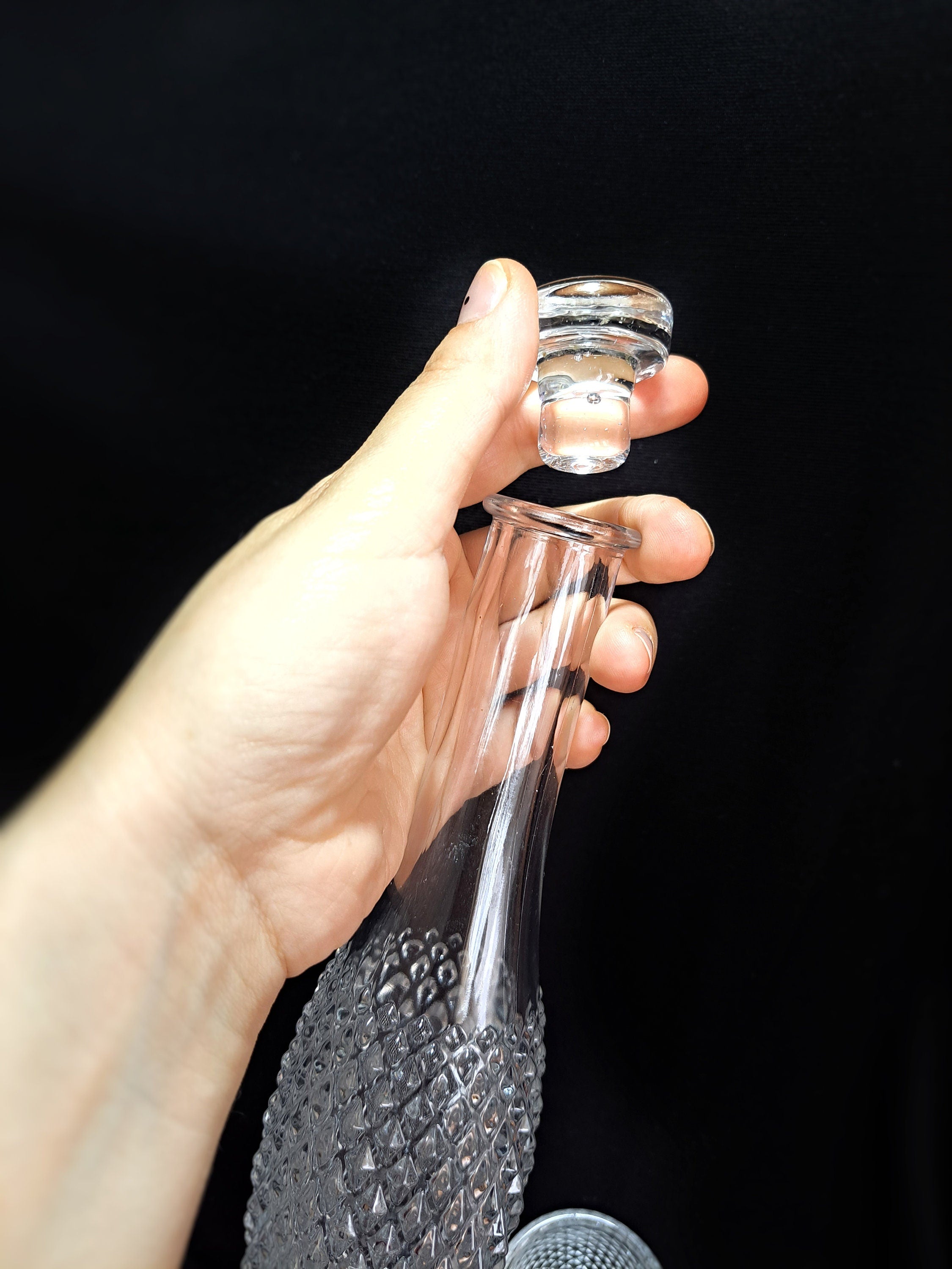 Vintage Klasik 7 Parça Kristal Sürahi Seti Bardaklarla