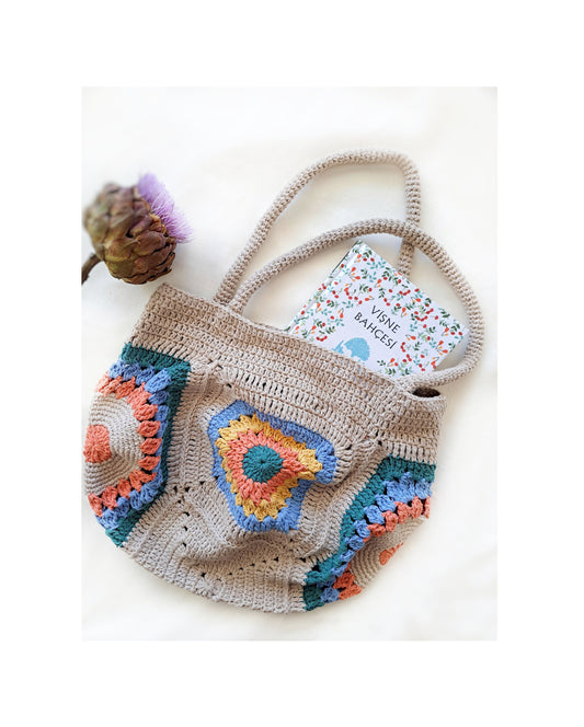El yapımı örgü çanta, eko çanta, ip çanta, balık ağı, kare çanta, plaj çantası, kadınlar için yaz çantası, pamuklu kadın çantası