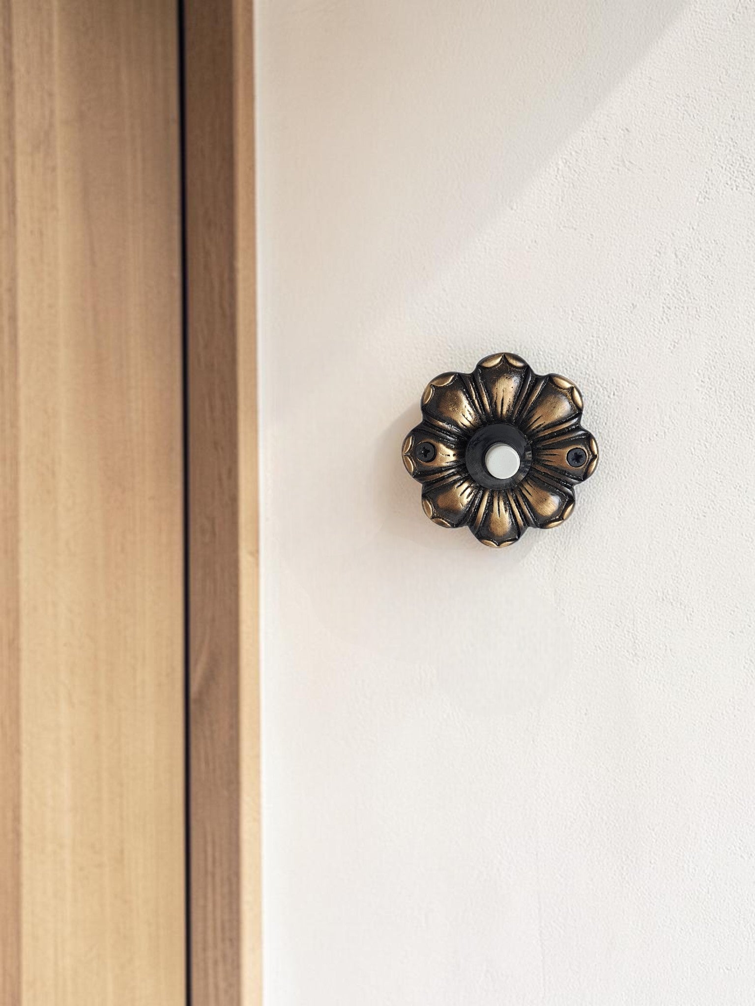 Luxury Vintage Brass Doorbell, Antique Gold Handmade Ottoman Style Entry Bell