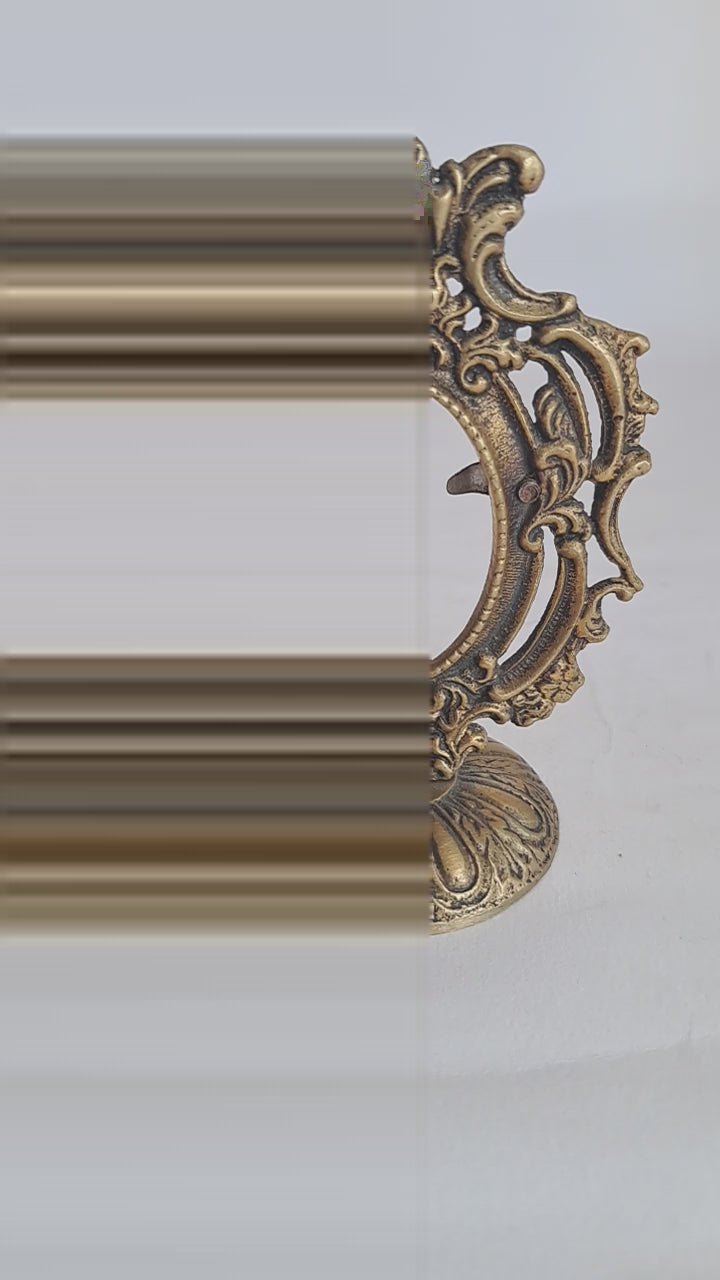 Vintage Brass Antique Passport Photo Frame