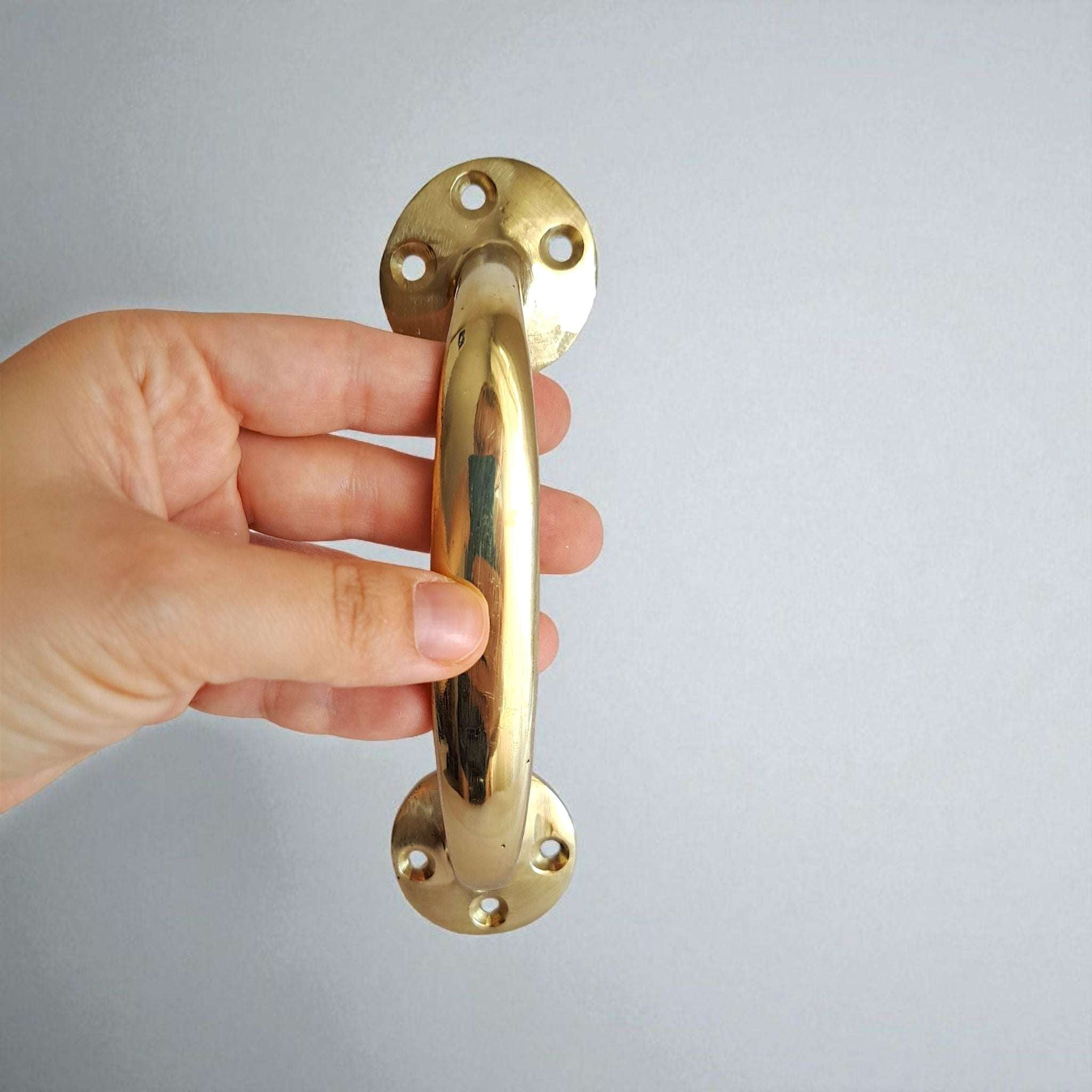 Vintage Gold Brass Handle Pull for Door Cabinet Drawer - Anatolian Treasury Door Hardware
