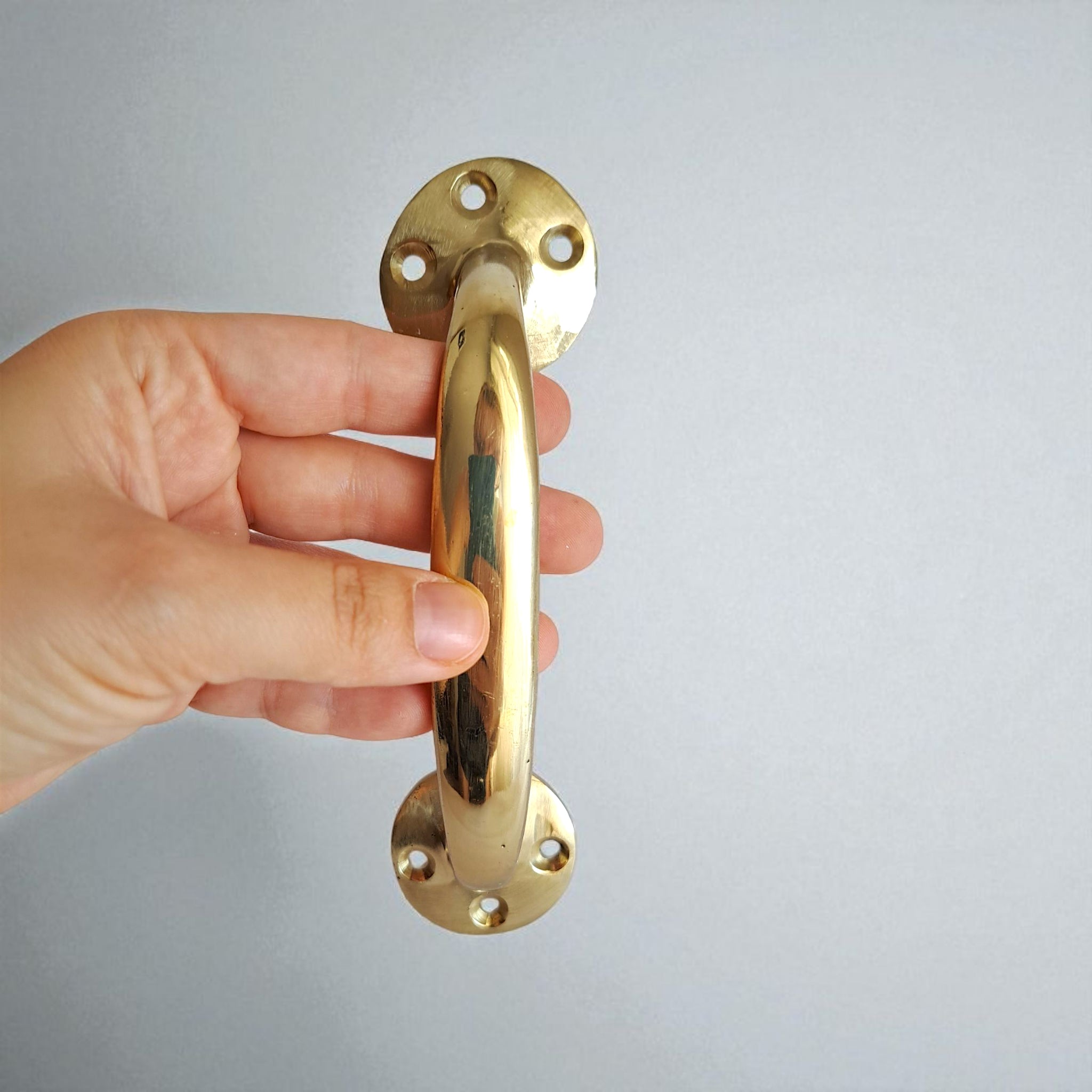 Vintage Gold Brass Handle Pull for Door Cabinet Drawer - Anatolian Treasury Door Hardware